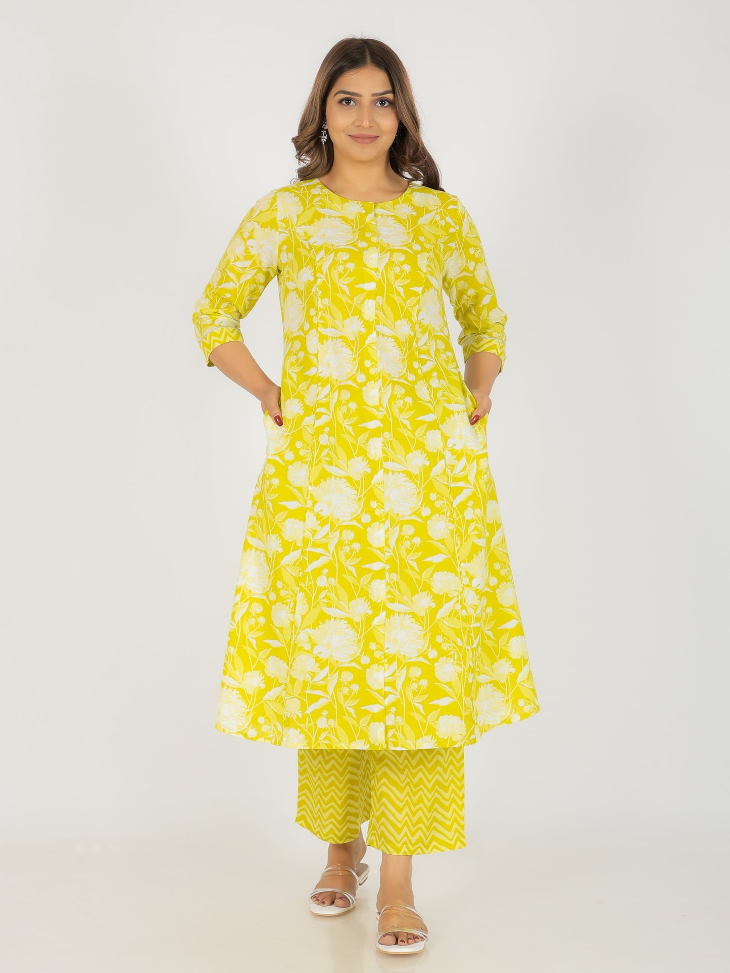 Soft Cotton Floral Kurta