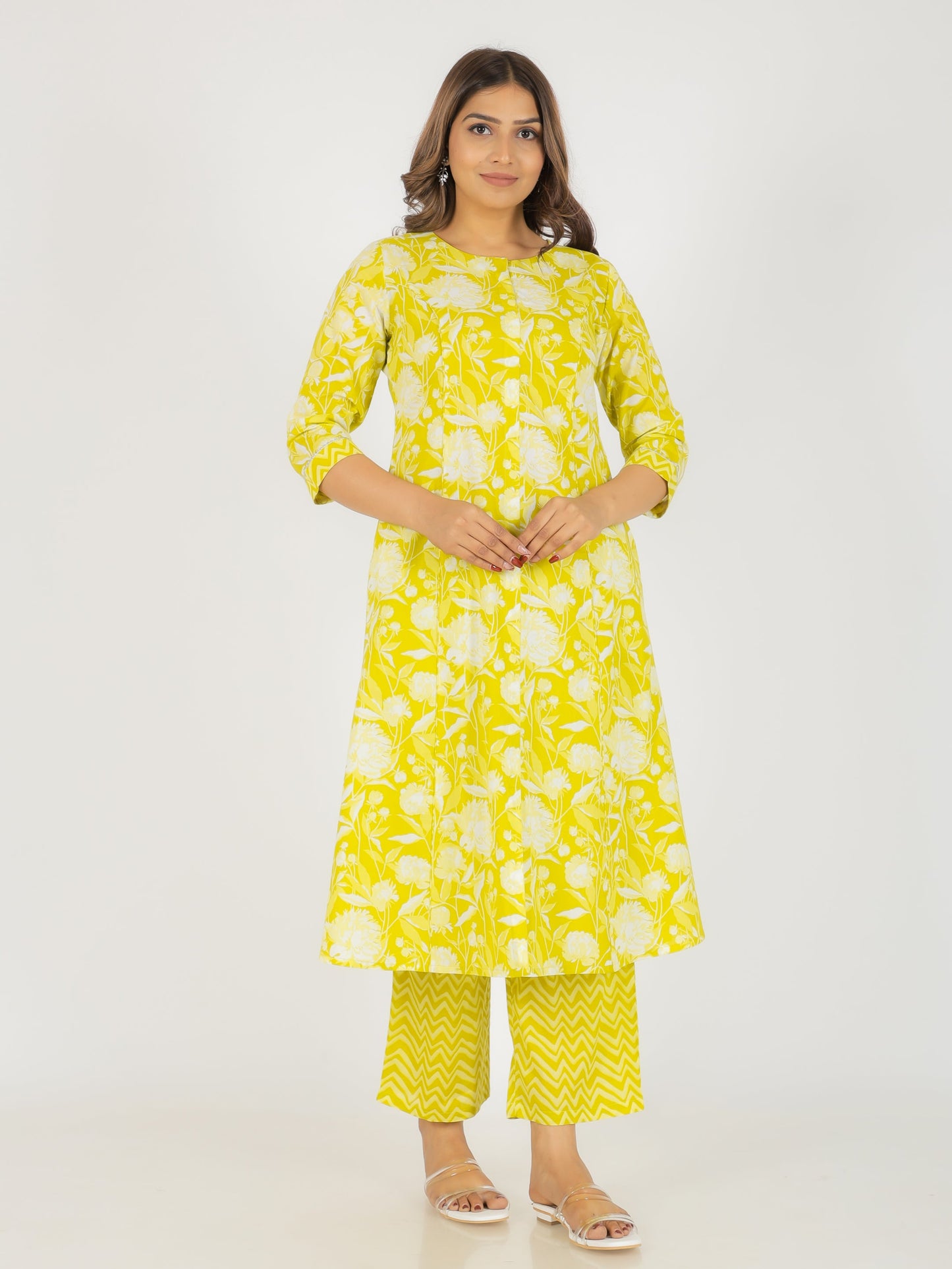 Soft Cotton Floral Kurta