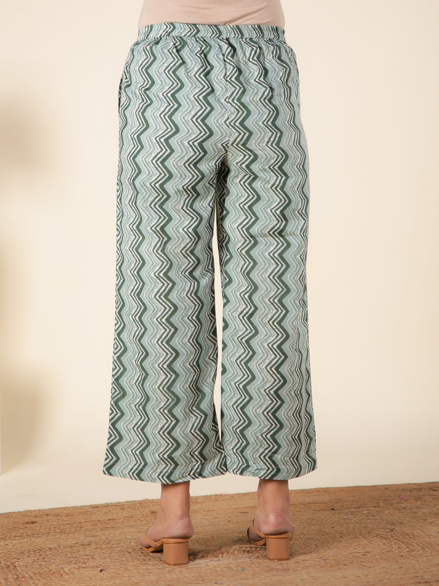 Soft Cotton Chevron Palazzo