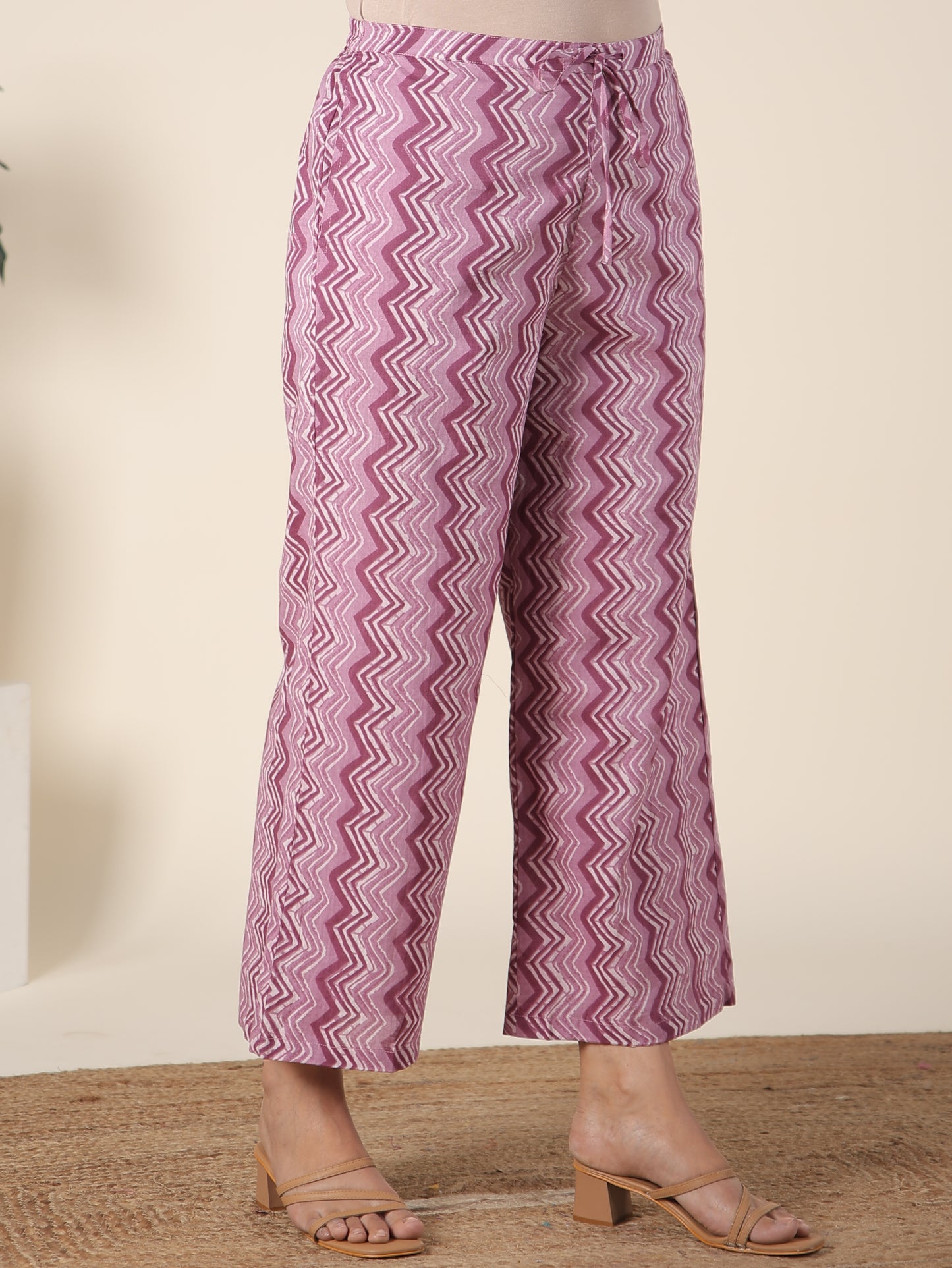 Soft Cotton Chevron Palazzo