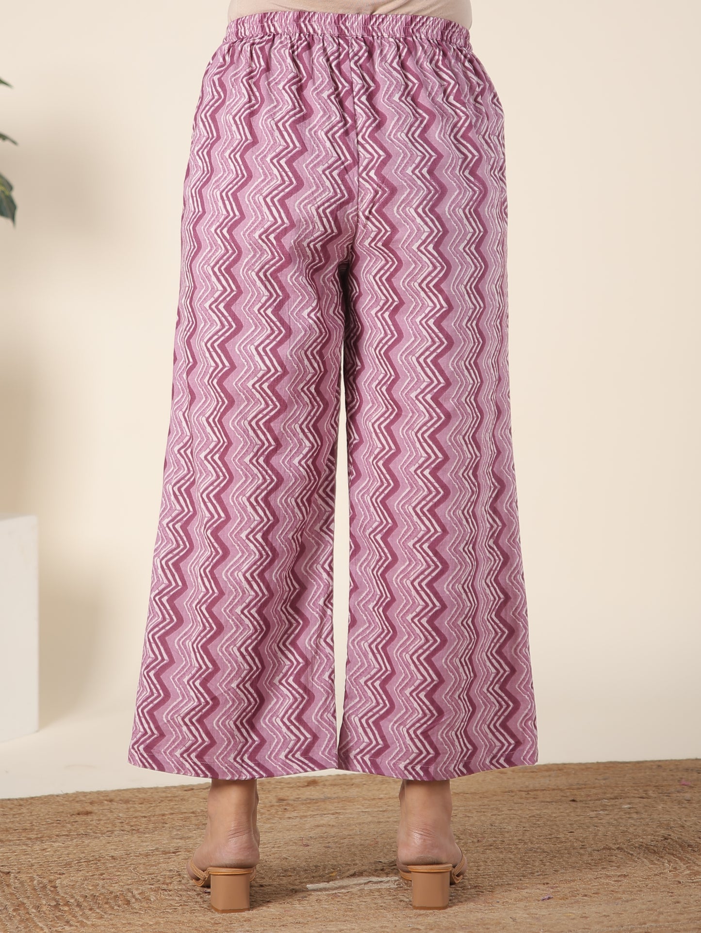 Soft Cotton Chevron Palazzo