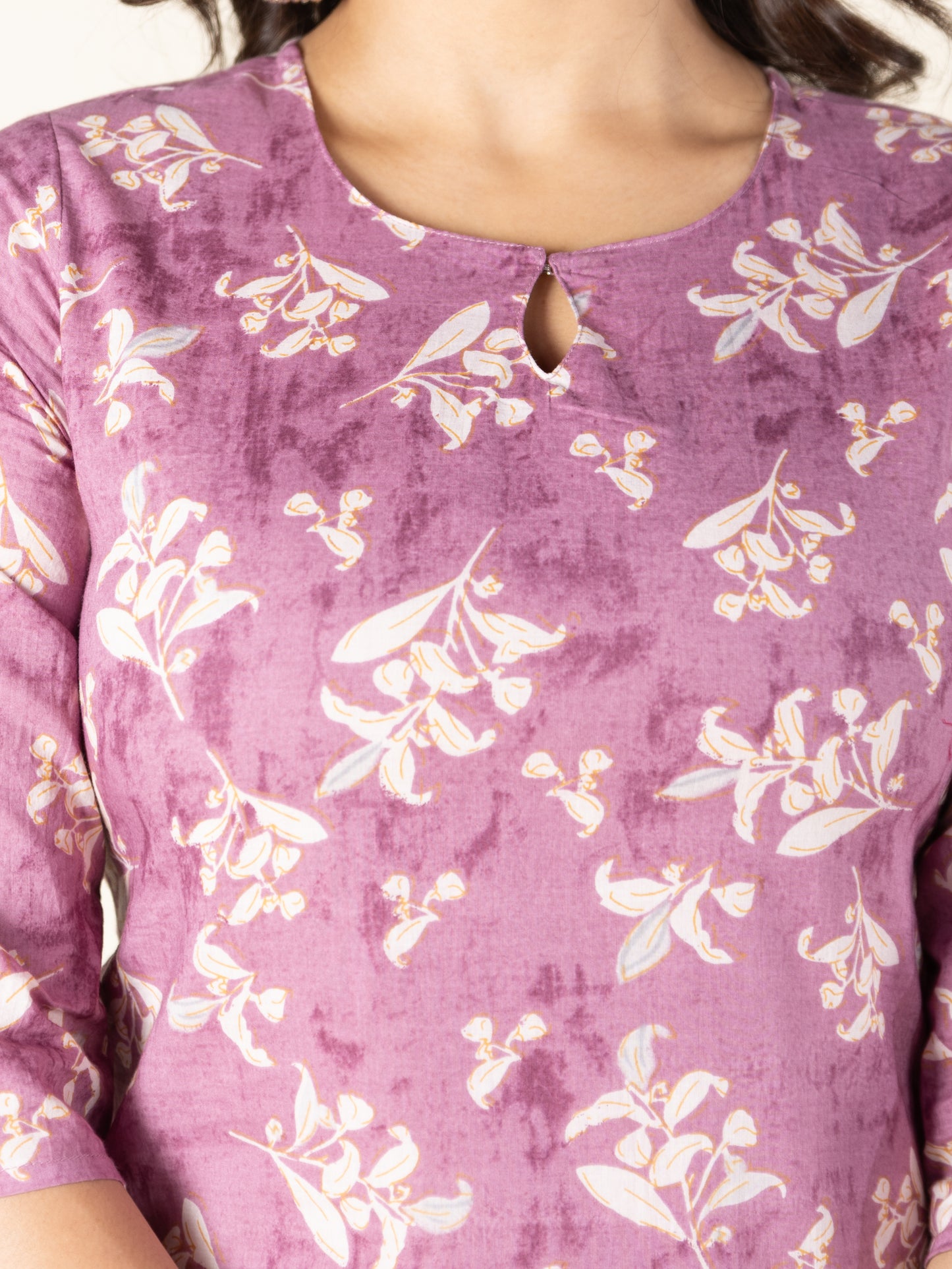 Soft Cotton Floral Kurta