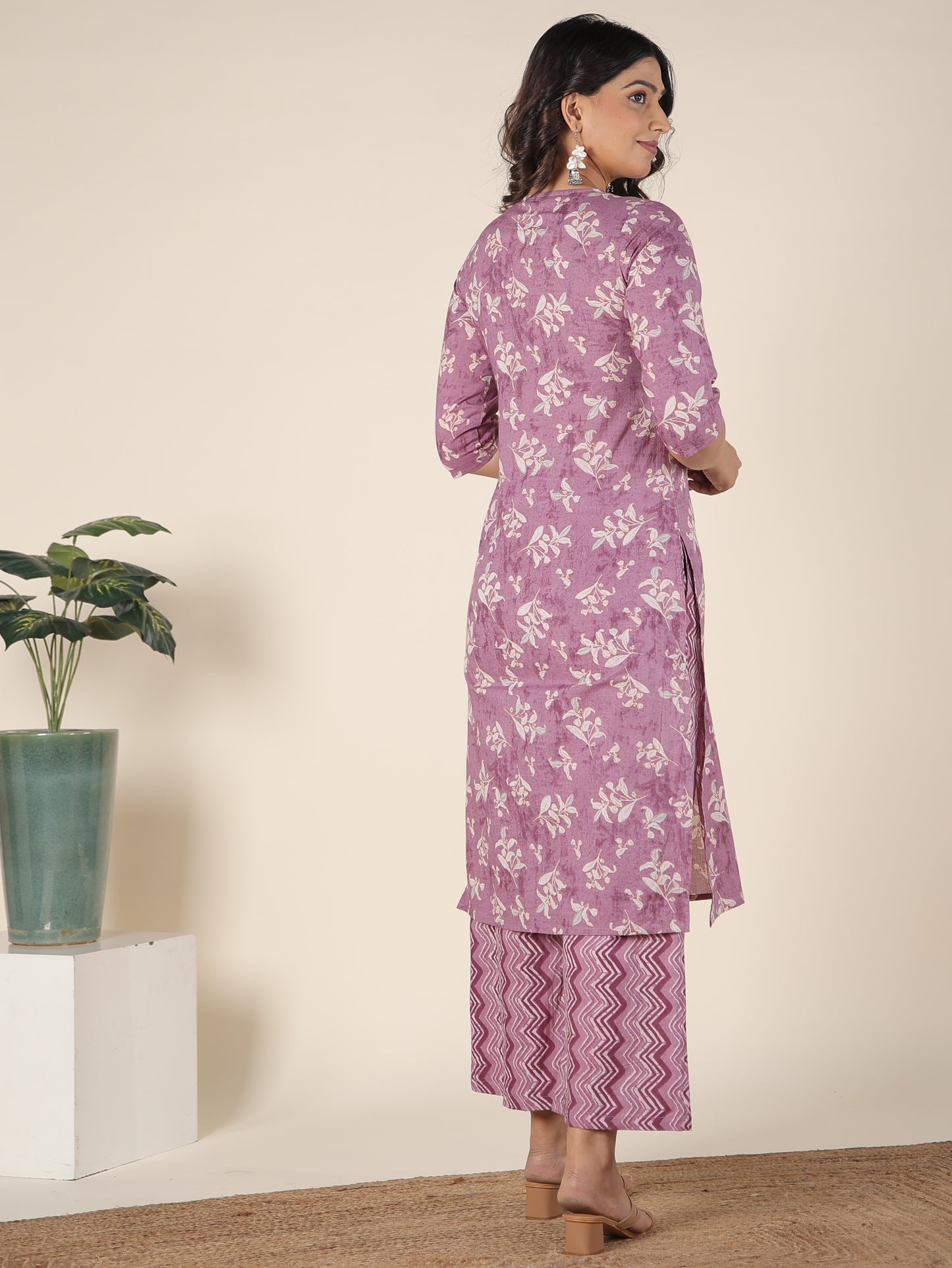 Soft Cotton Floral Kurta