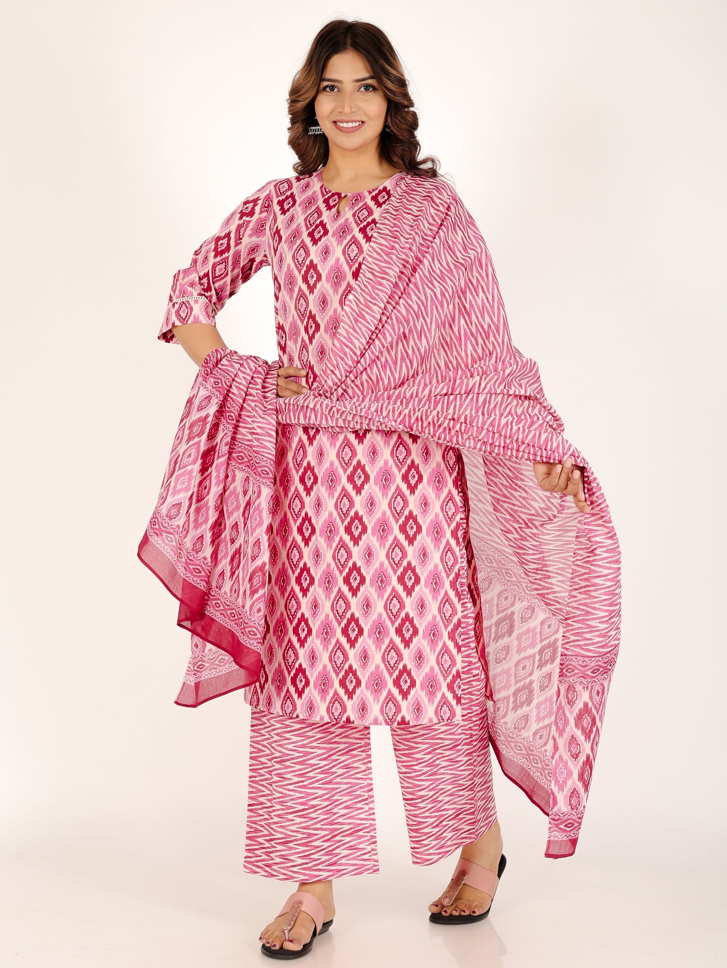 Soft Cotton Ikat Kurta