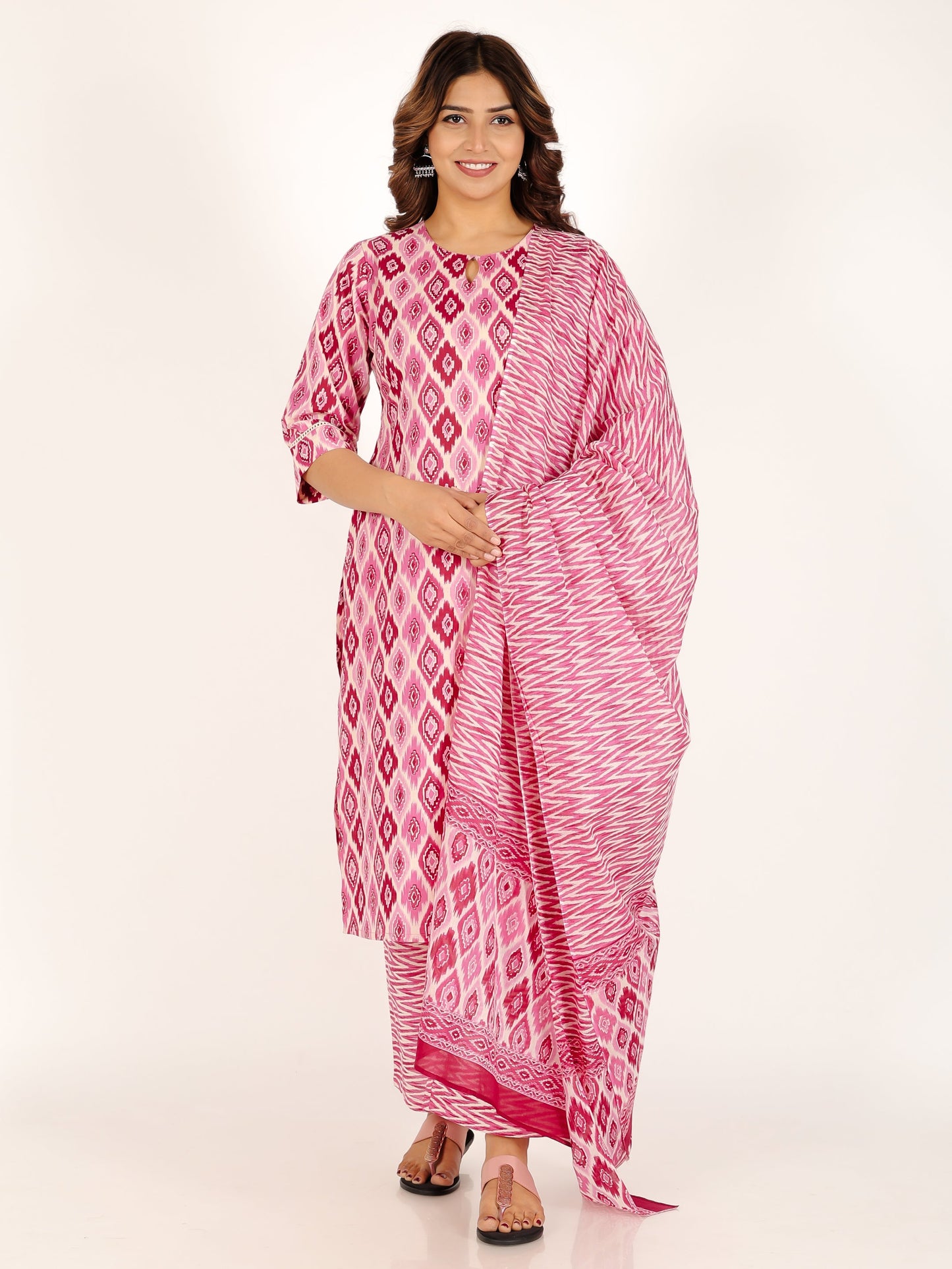 Soft Cotton Ikat Kurta