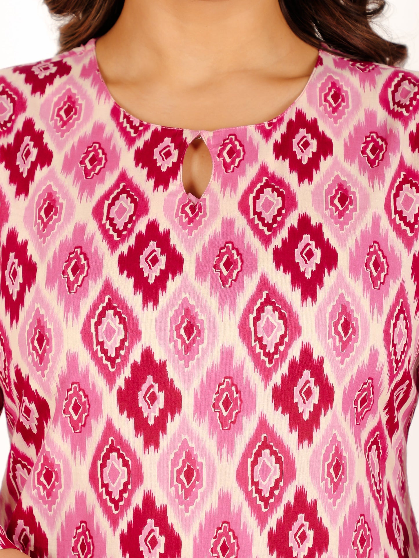 Soft Cotton Ikat Kurta