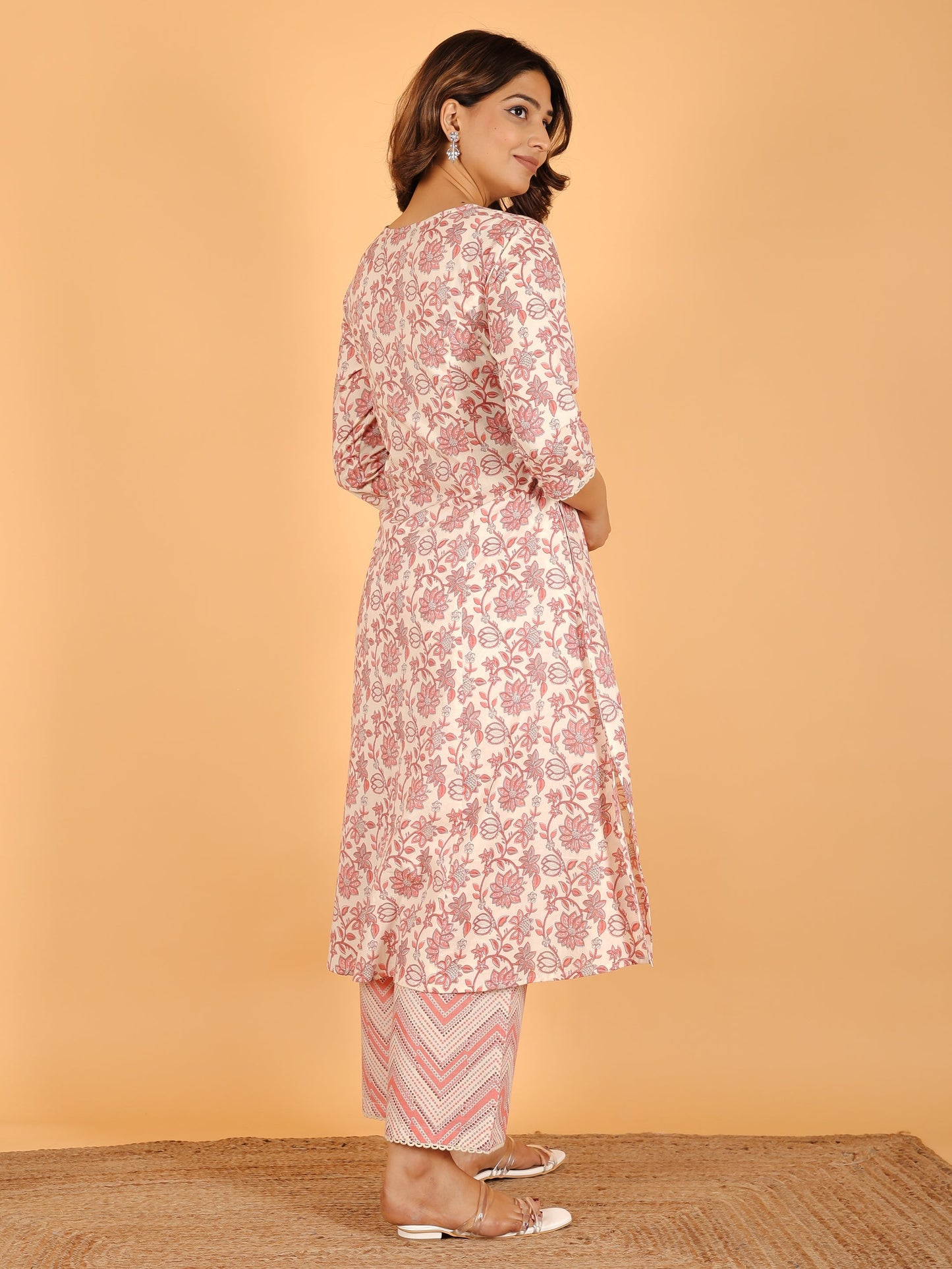 Soft Cotton Floral Kurta