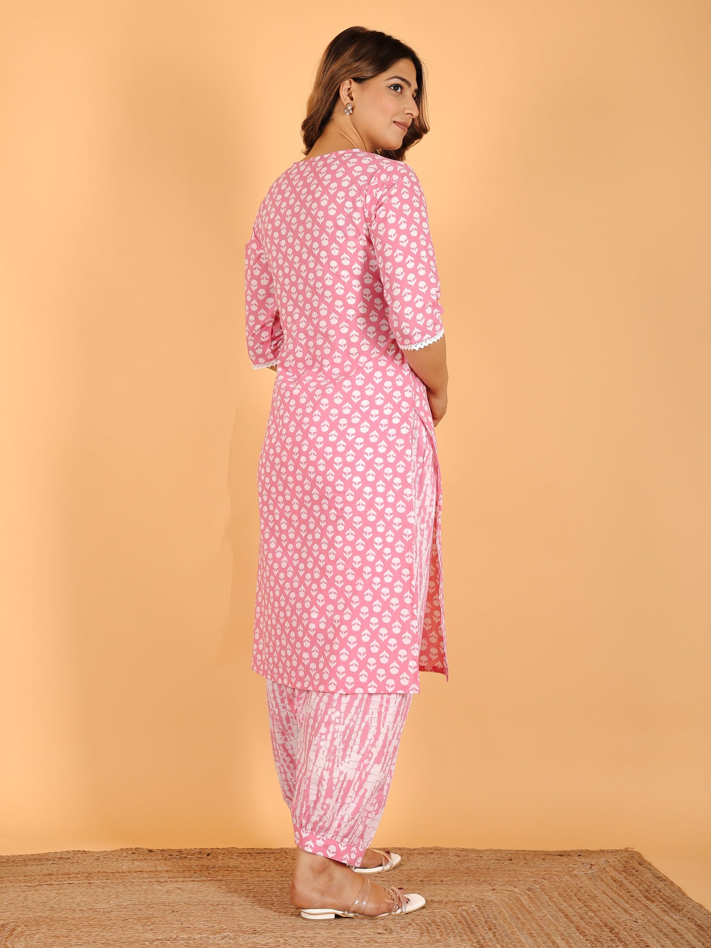 Soft Cotton Floral Kurta