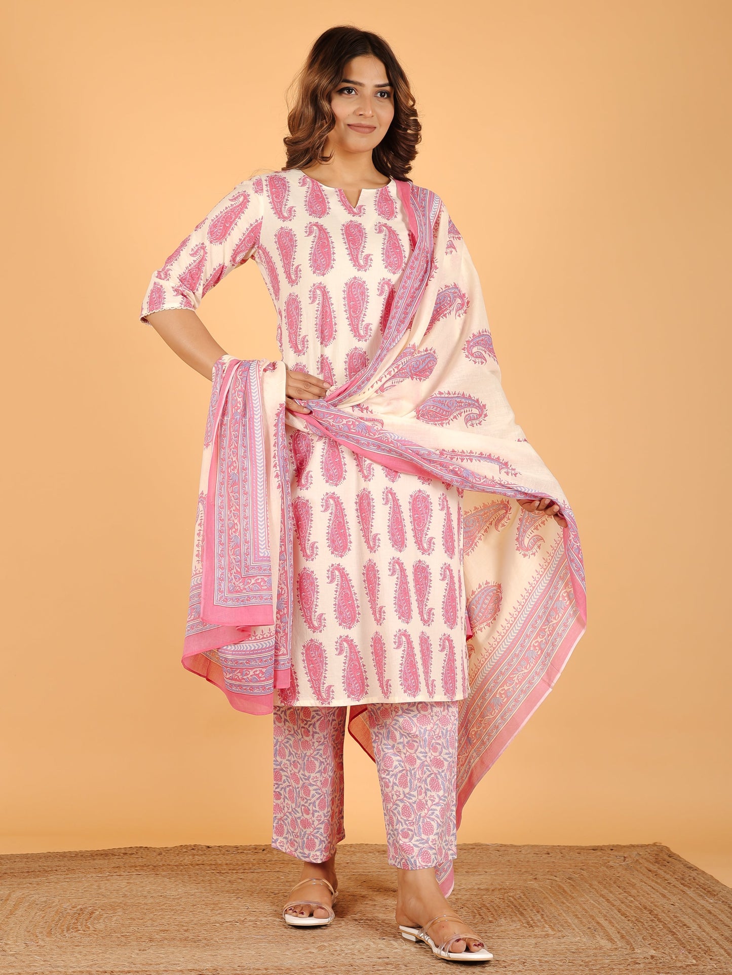 Soft Cotton Paisley Kurta