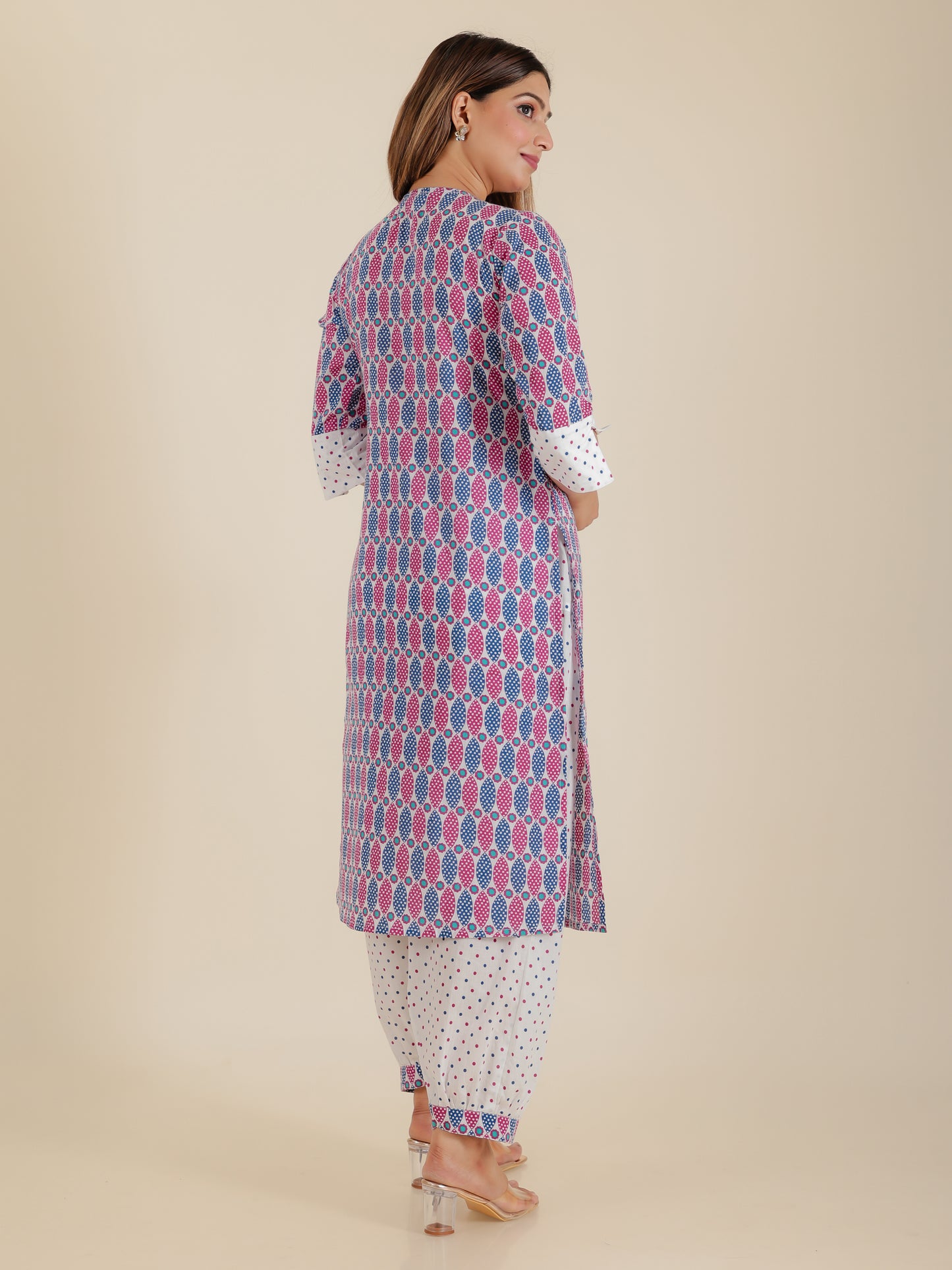 Soft Cotton Abstract Kurta