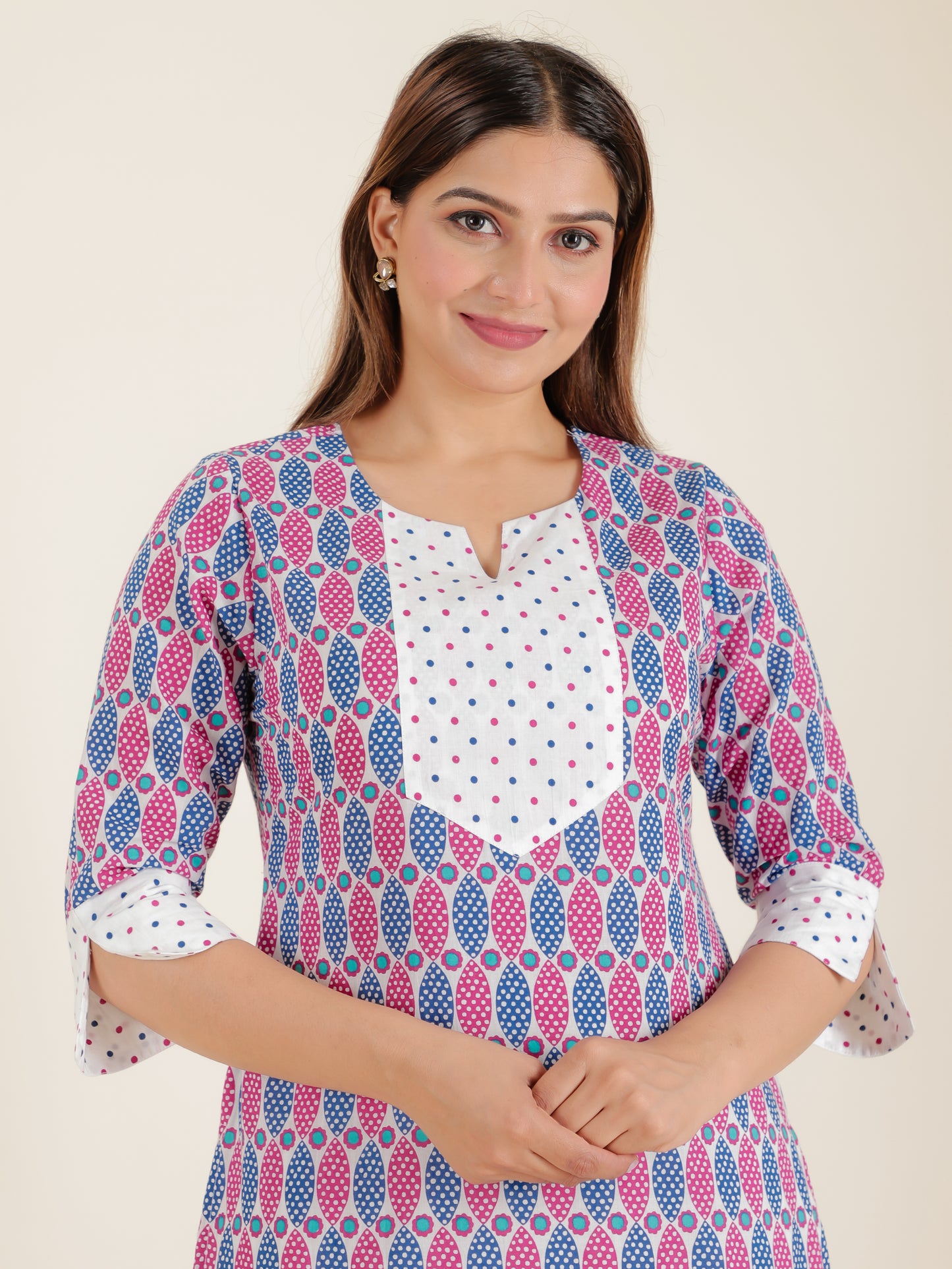 Soft Cotton Abstract Kurta