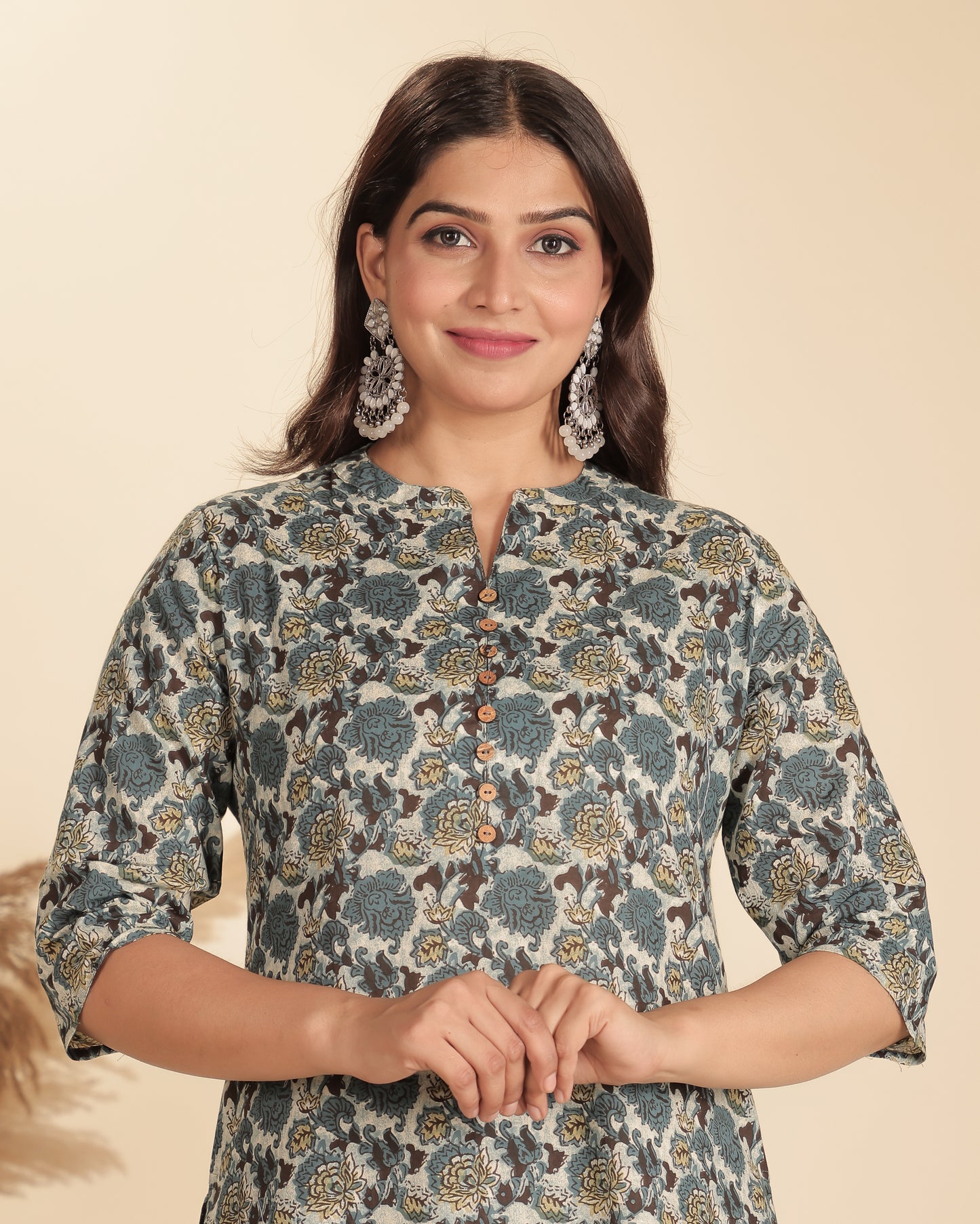 Soft Cotton Floral Kurta