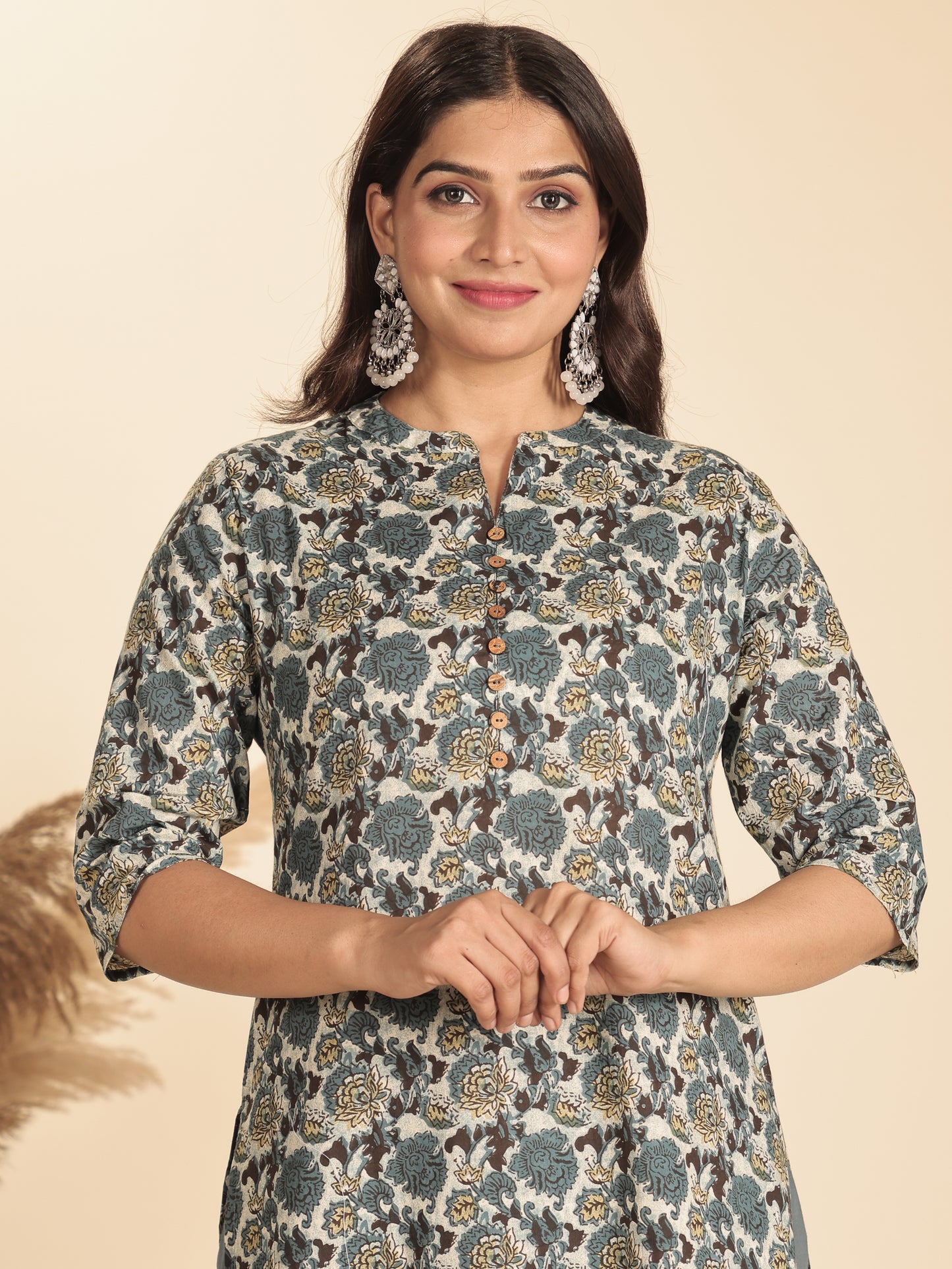 Soft Cotton Floral Kurta