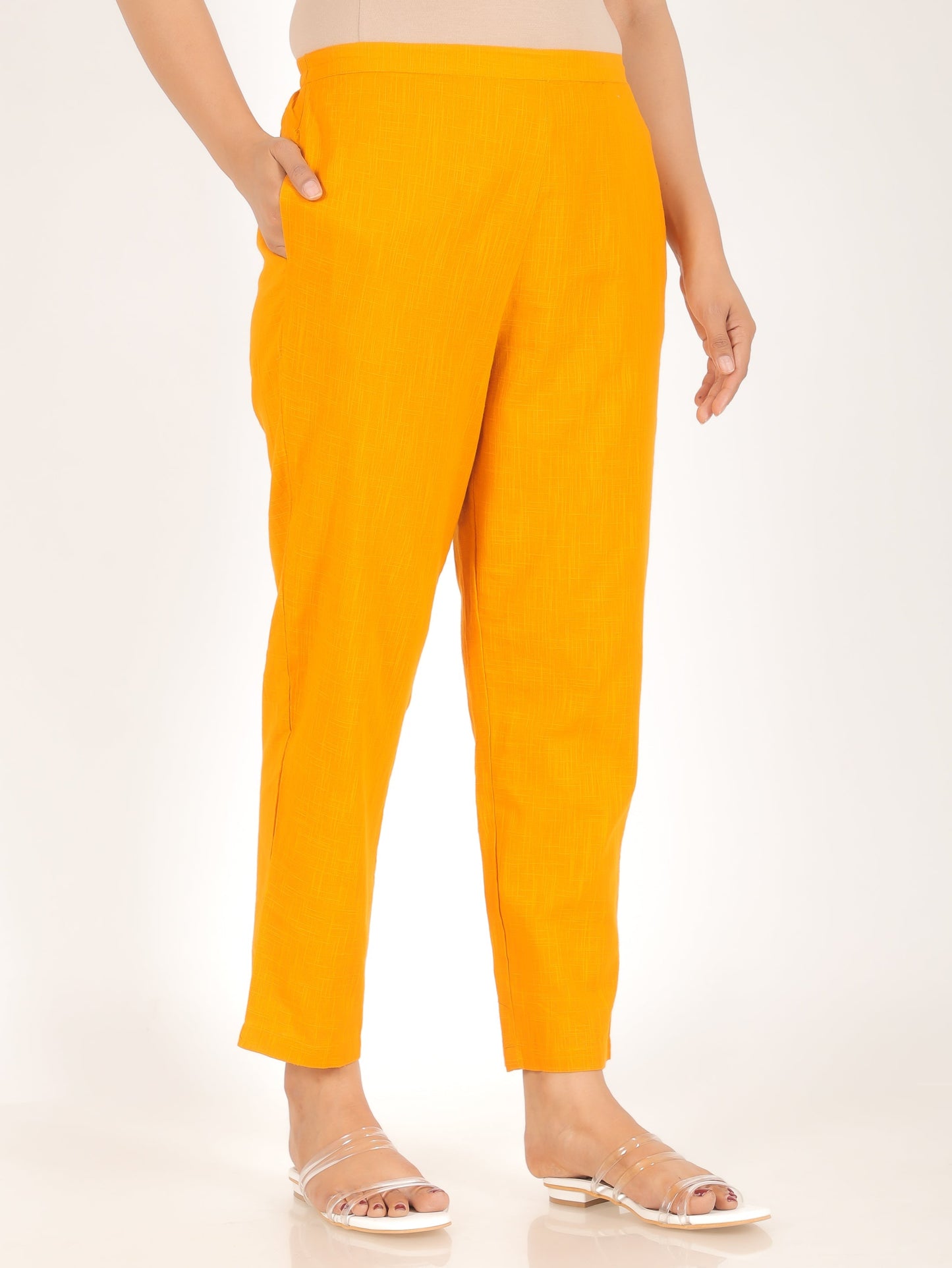 Soft Cotton Striped Straight Yellow Kurta