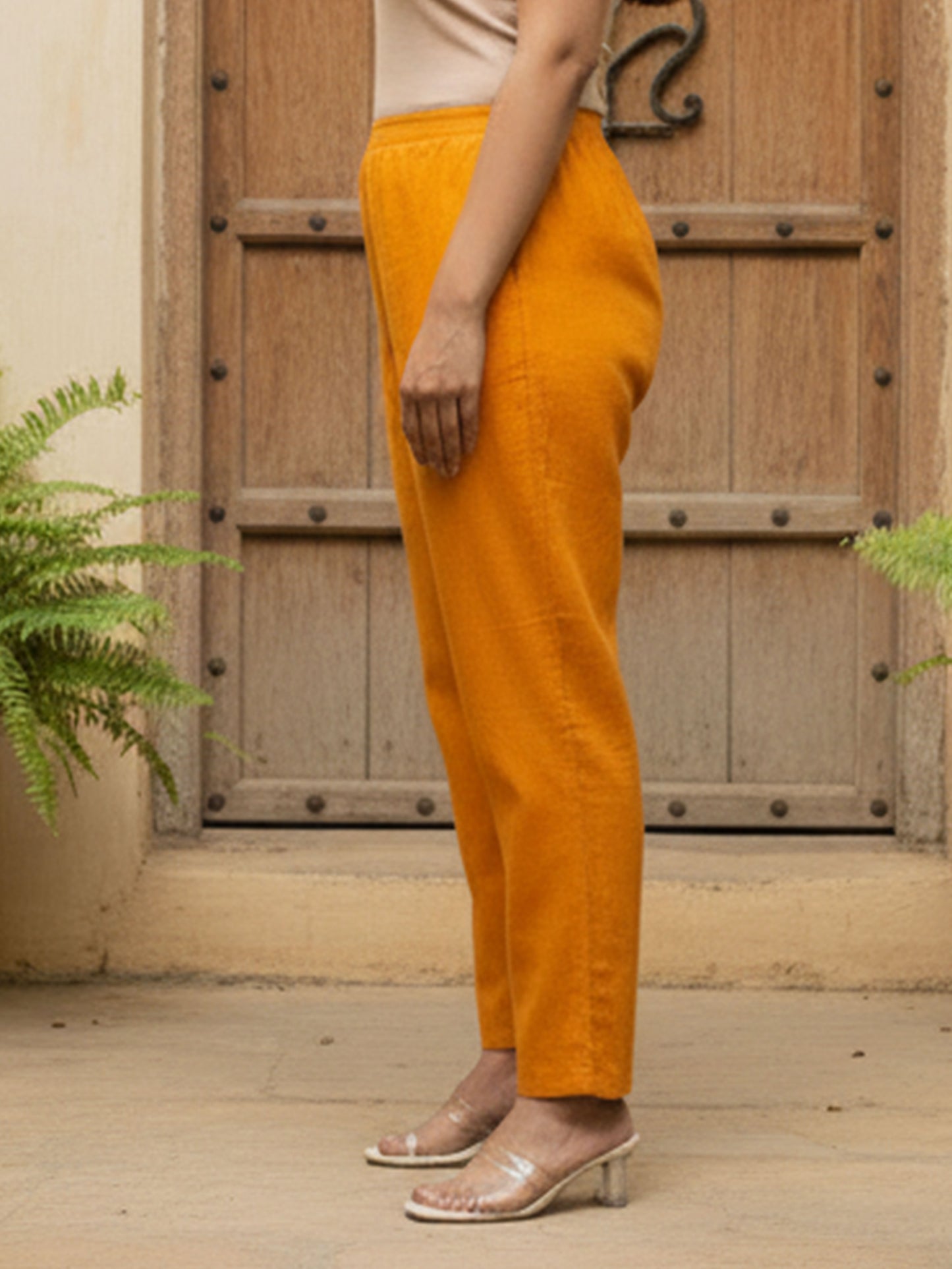 Soft Cotton Striped Straight Yellow Kurta