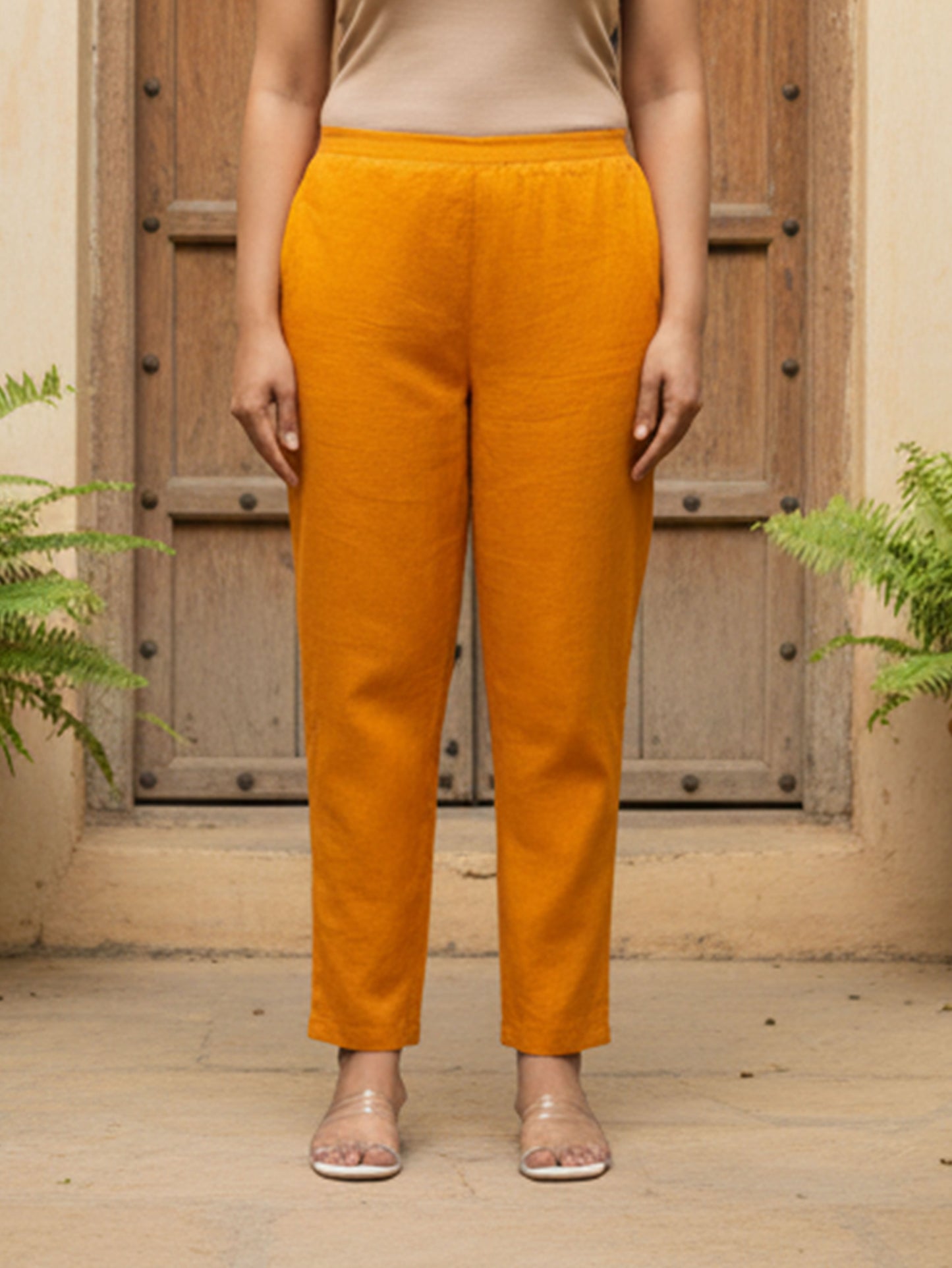 Soft Cotton Striped Straight Yellow Kurta