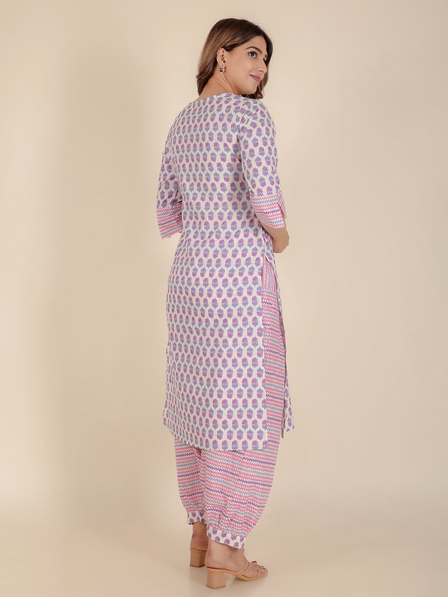 Soft Cotton Floral Kurta