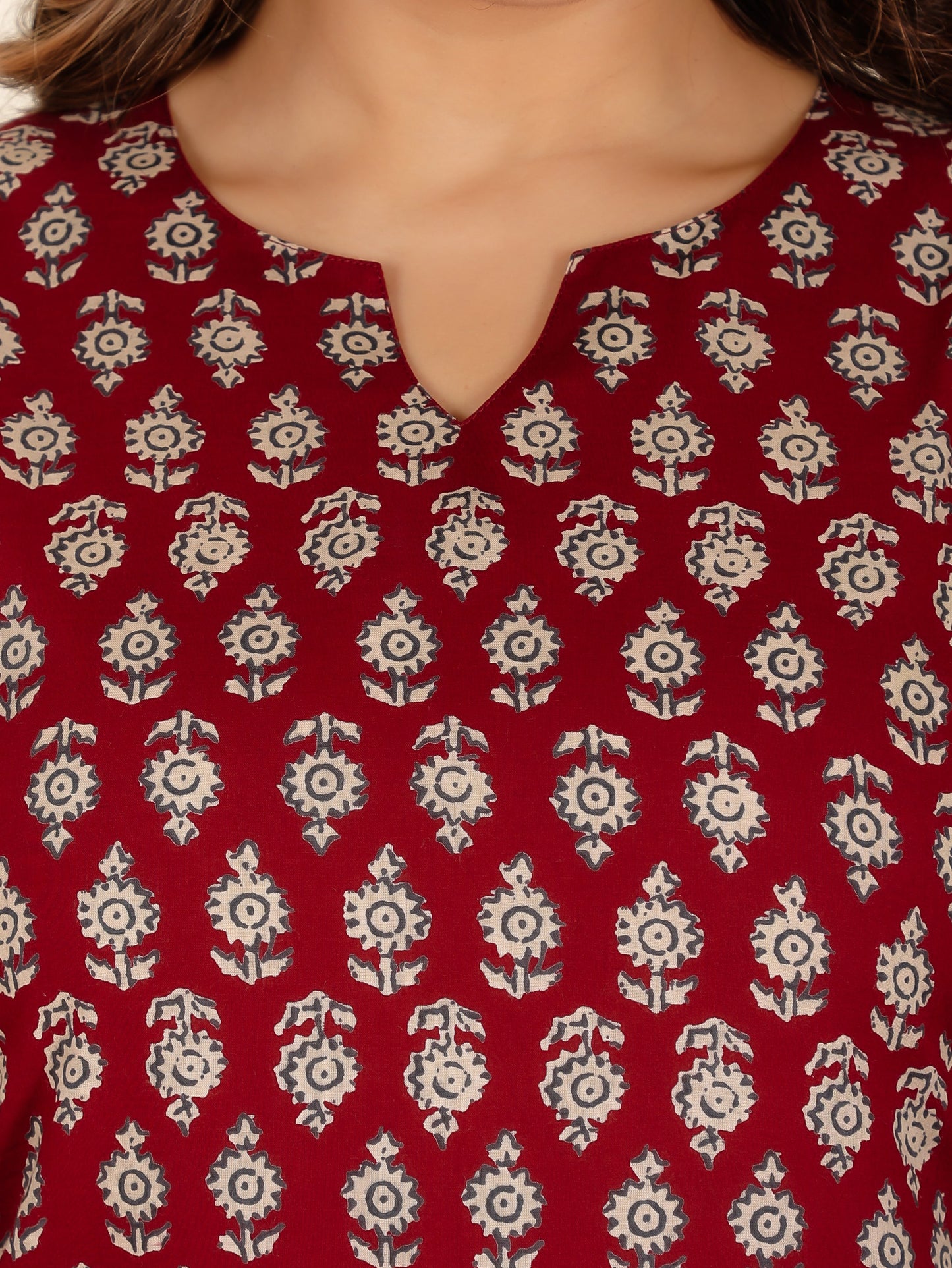 Soft Cotton Block Kurta