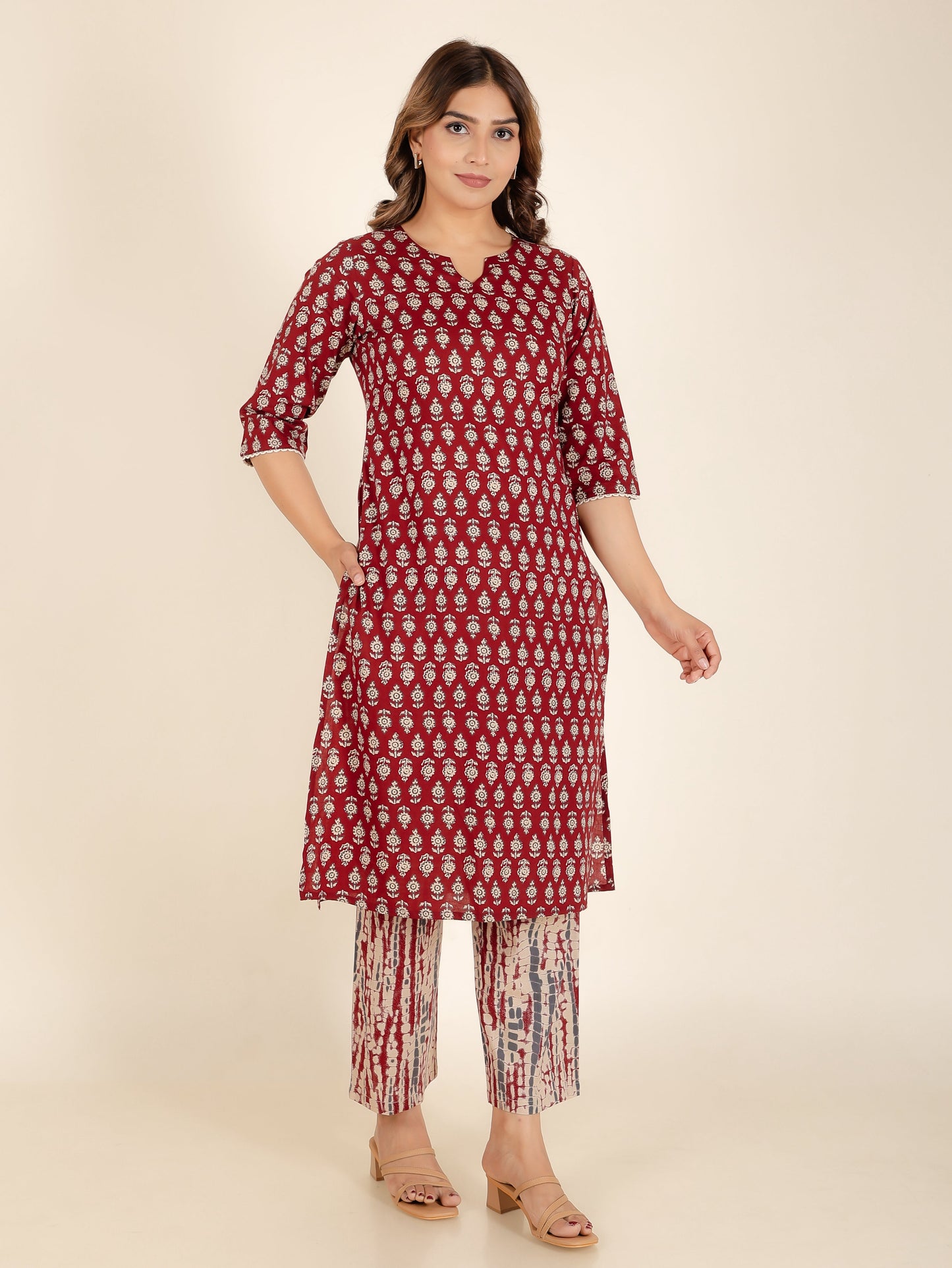 Soft Cotton Block Kurta