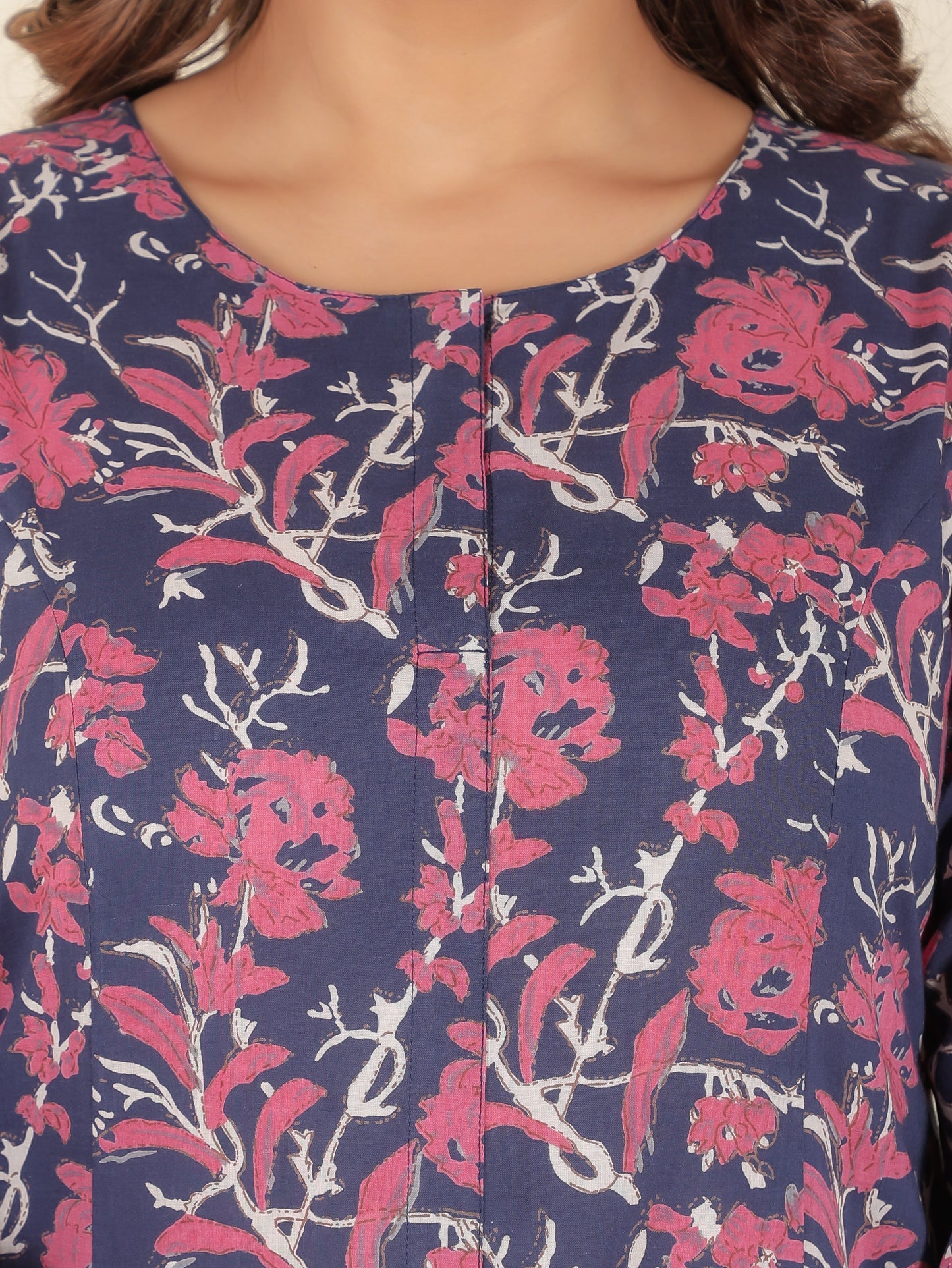 Soft Cotton Floral Kurta