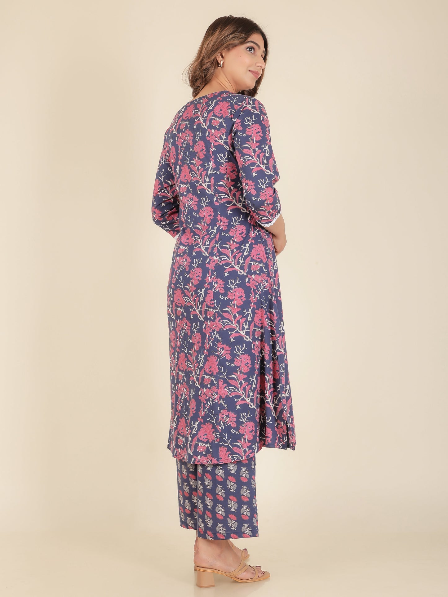 Soft Cotton Floral Kurta