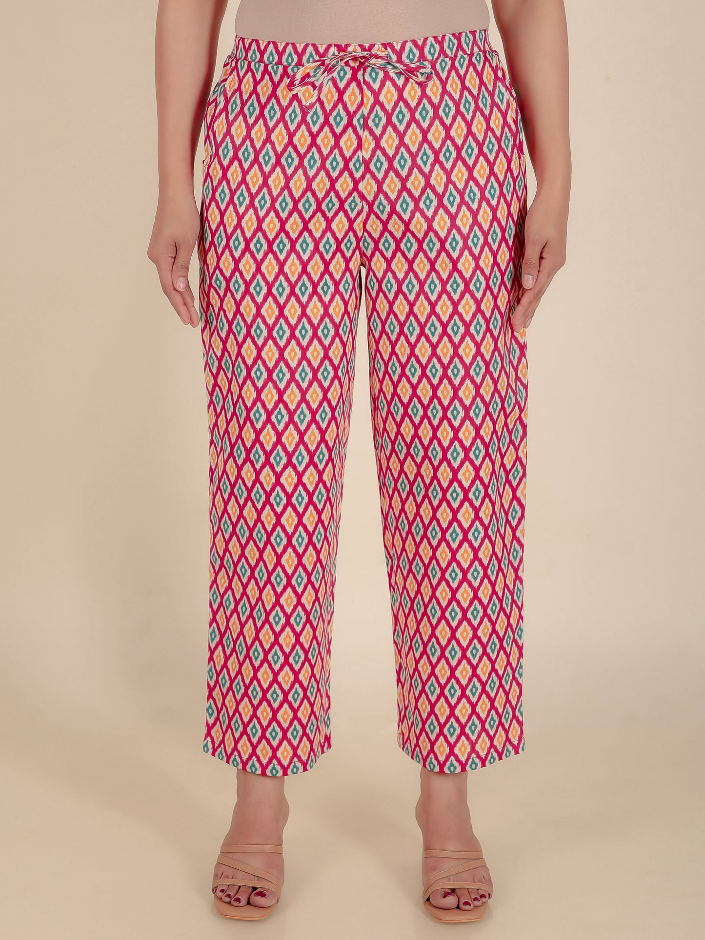 Linen Cotton Ikat Pant