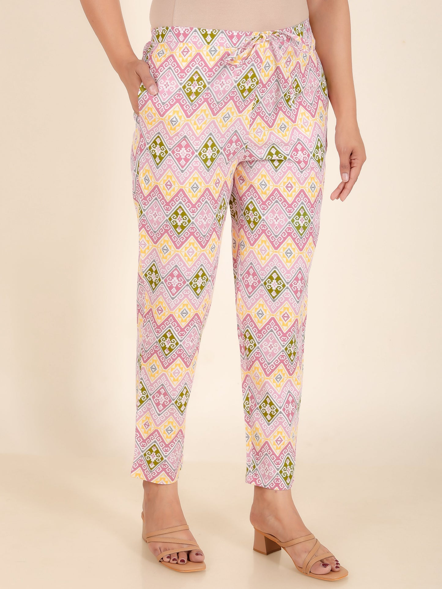 Linen Cotton Ikat Pant