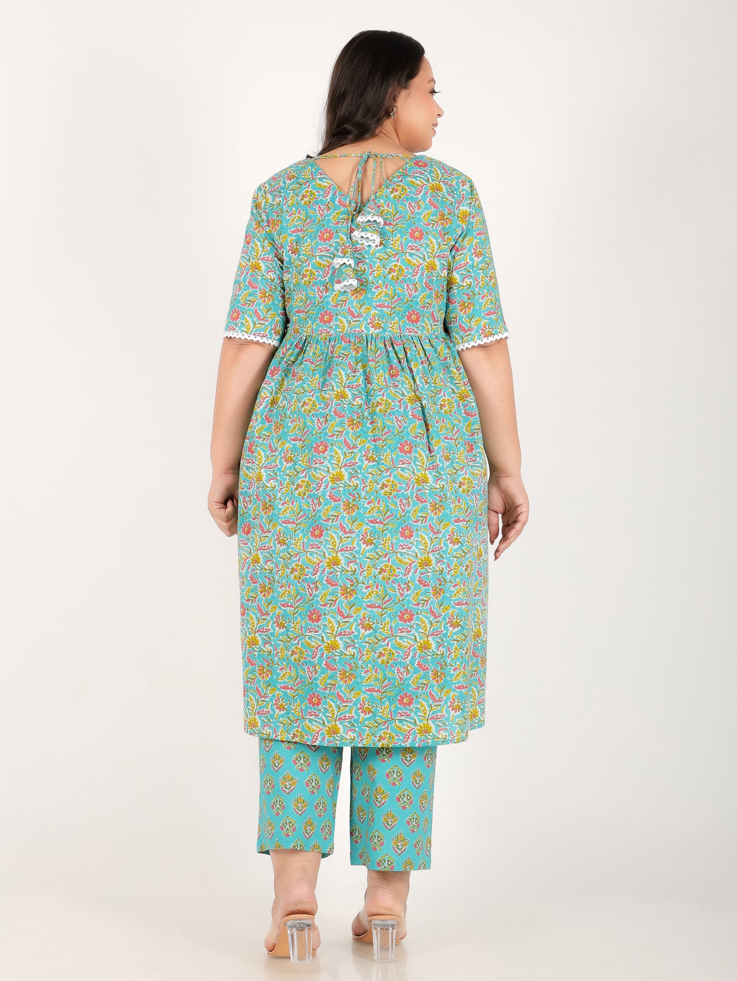 Soft Cotton Floral Kurta