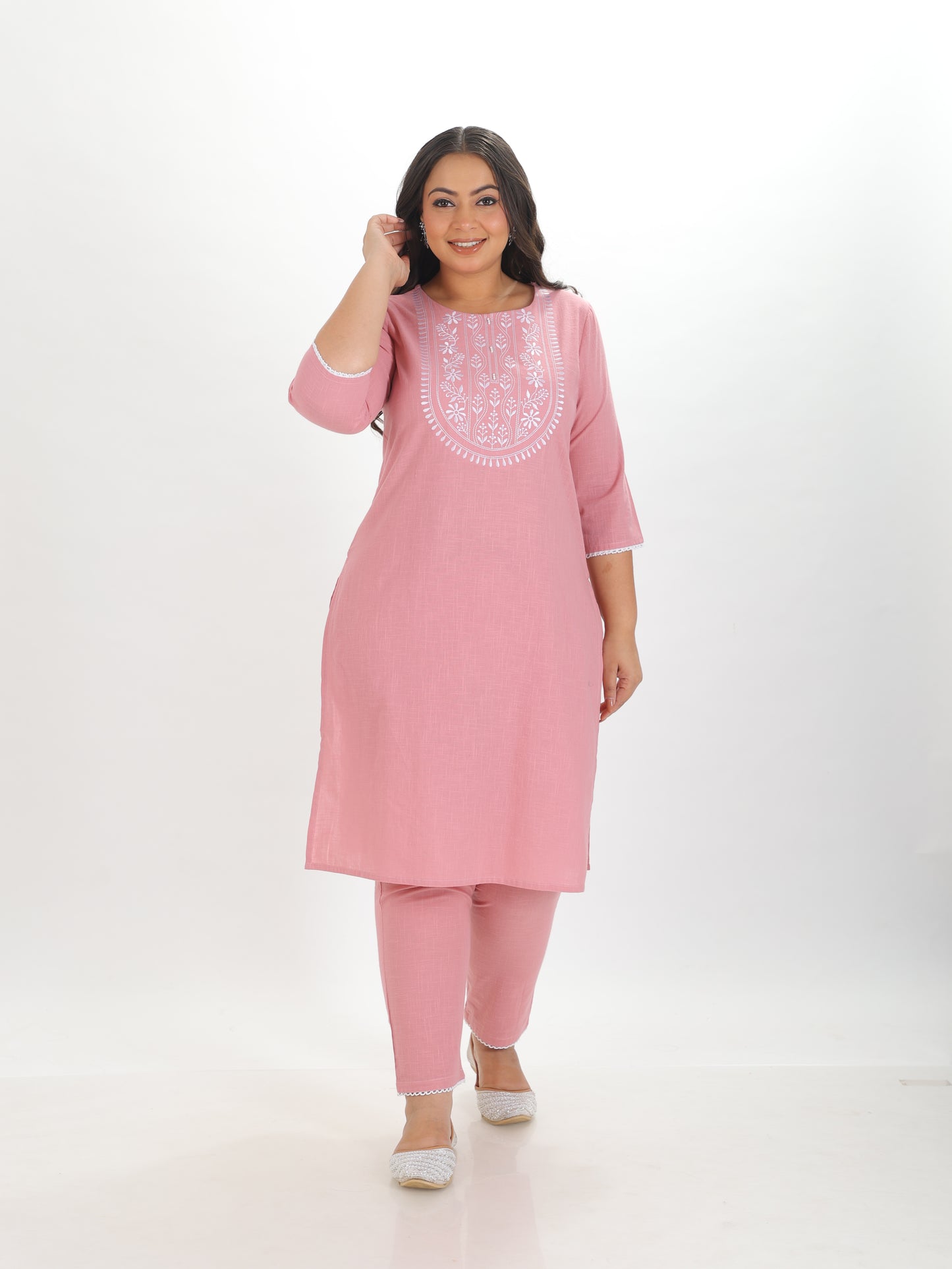 Khadi Cotton Solid Kurta