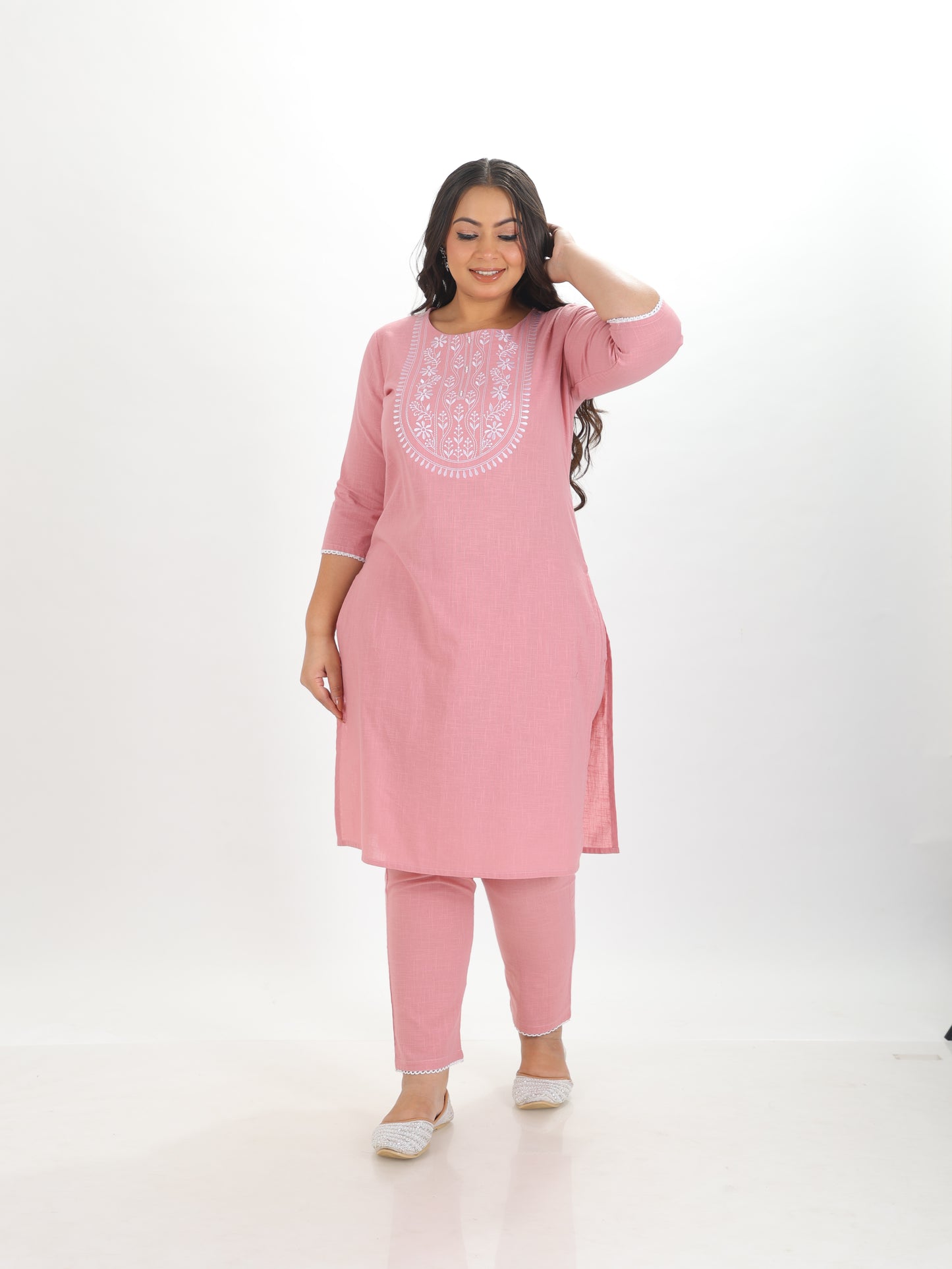 Khadi Cotton Solid Kurta