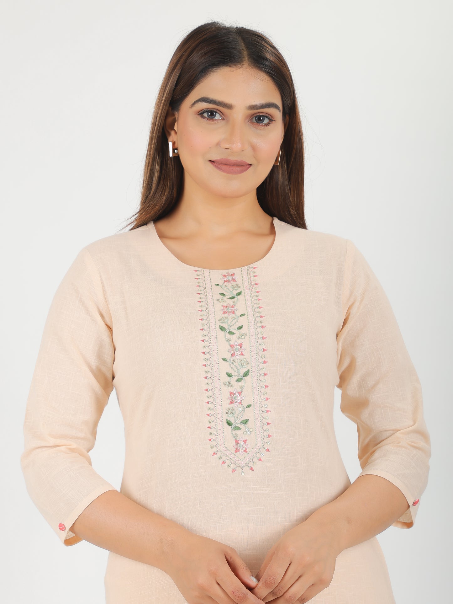 Khadi Cotton Solid Kurta