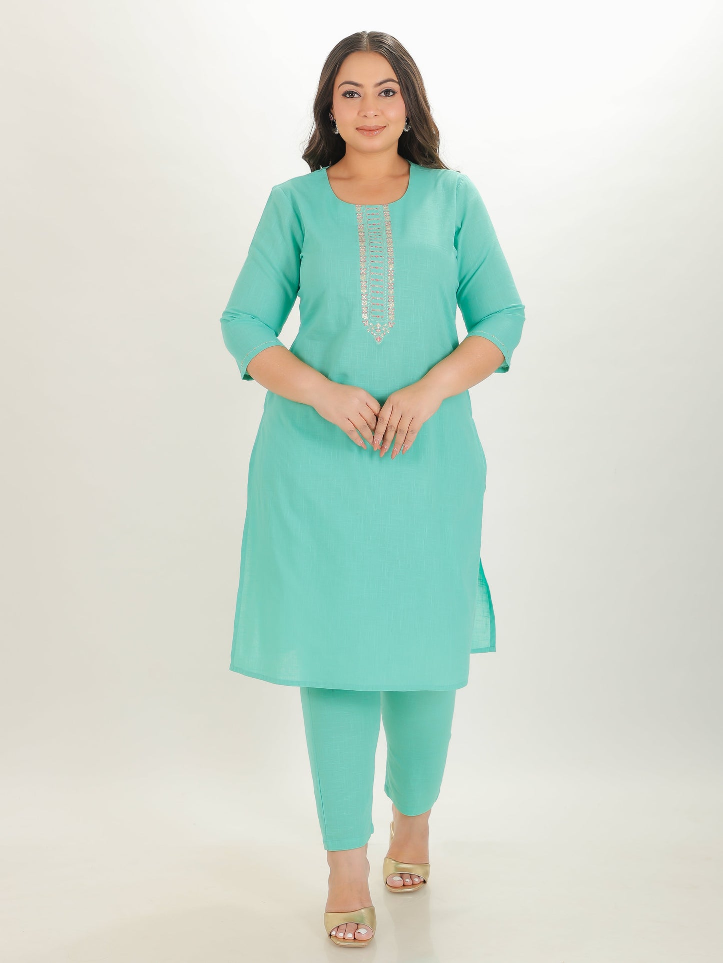 Khadi Cotton Solid Kurta