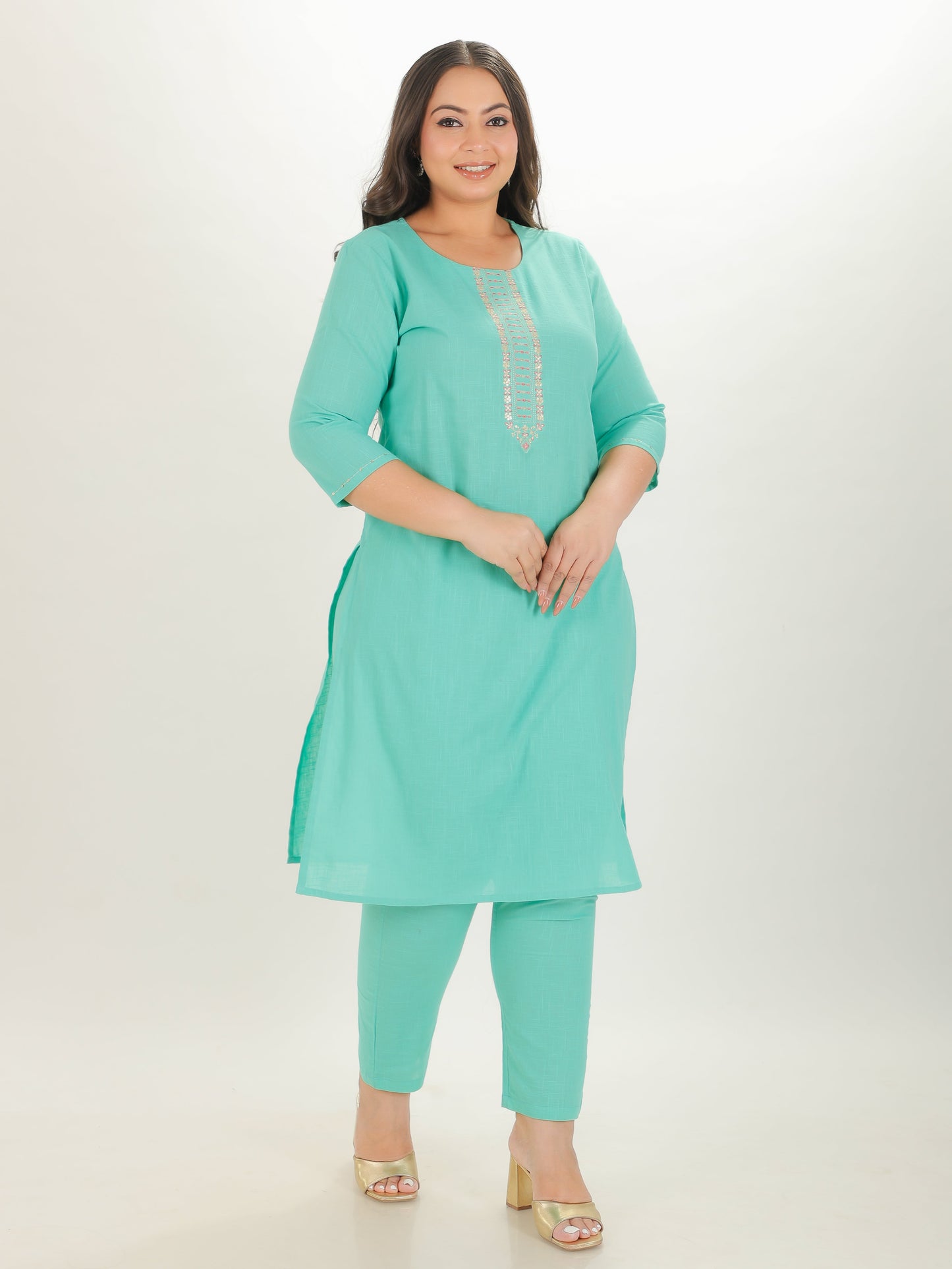 Khadi Cotton Solid Kurta