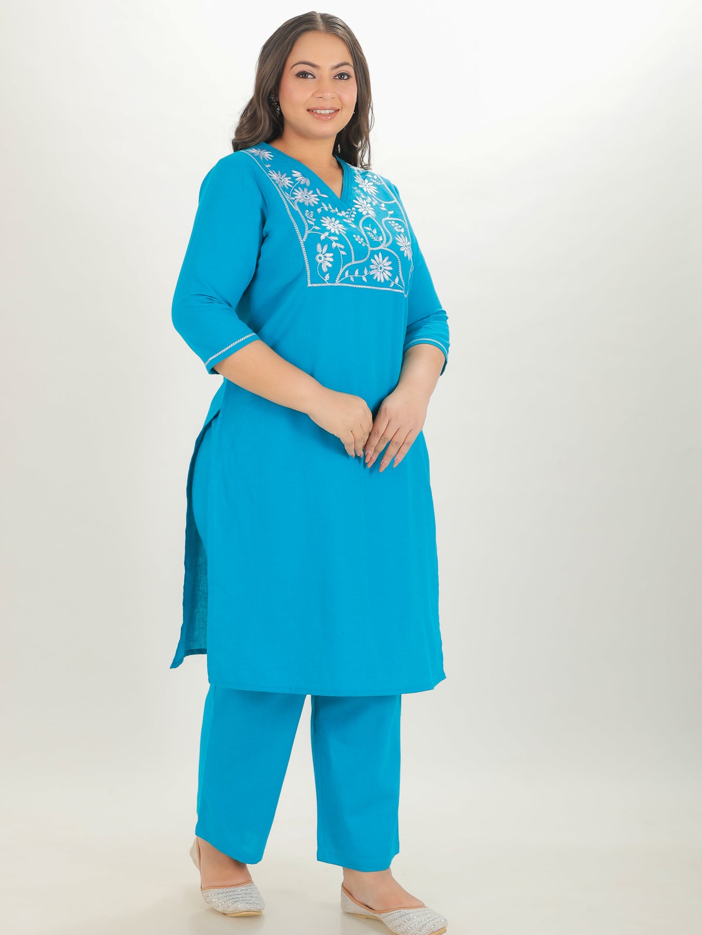 Linen Cotton Solid Kurta