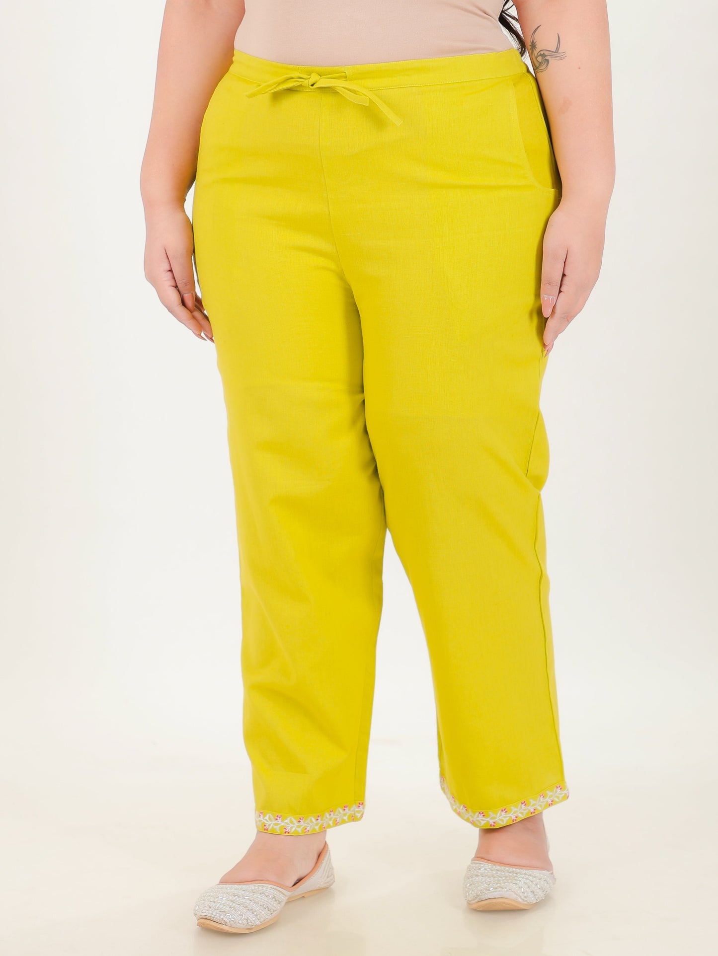 Linen Cotton Solid Pant