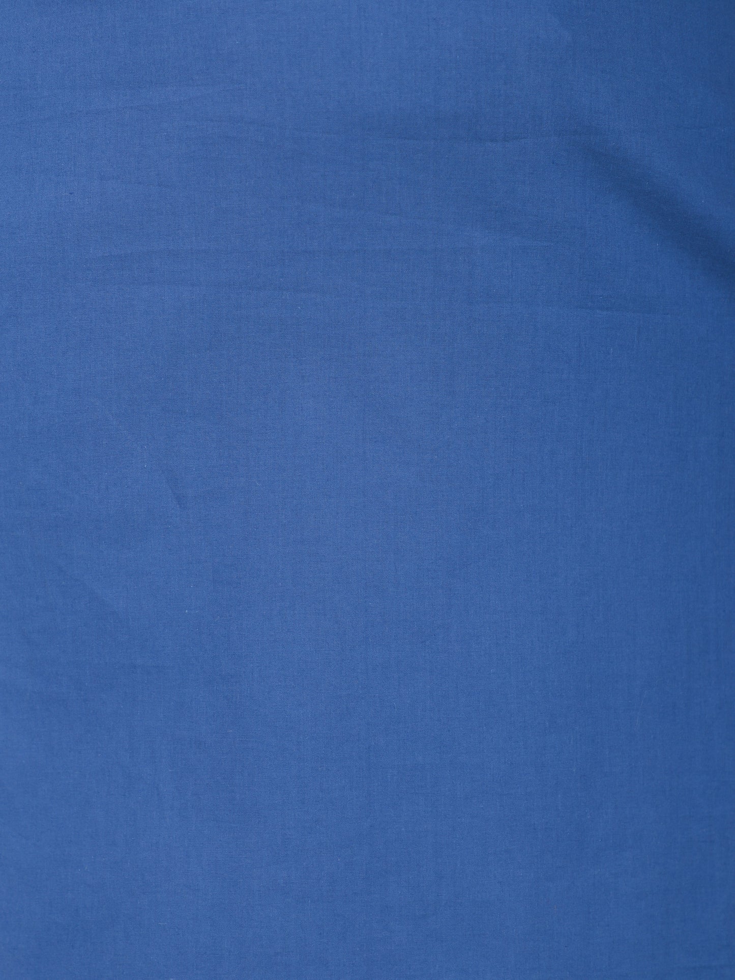 Soft Cotton Solid A-line Blue Kurta