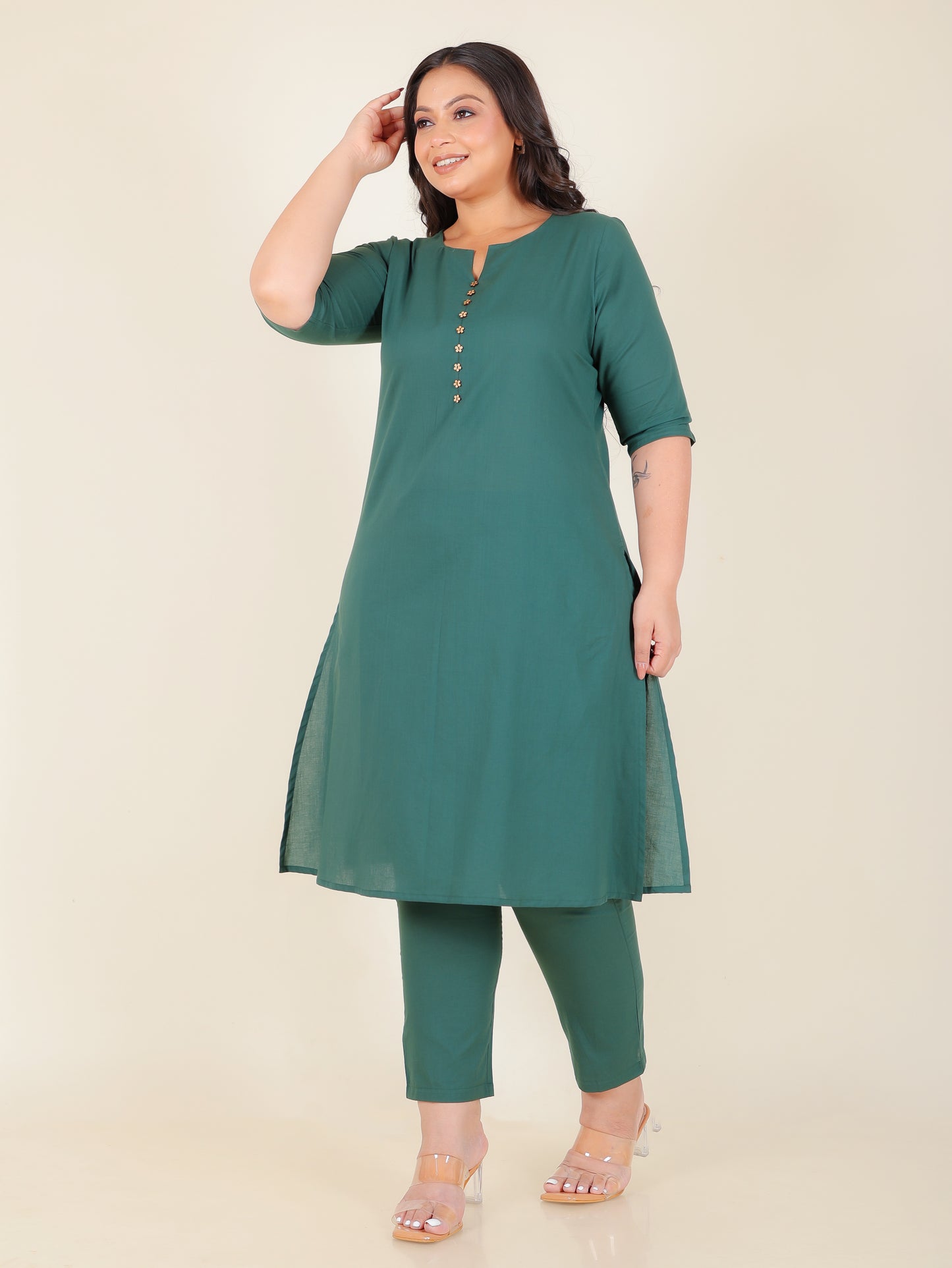 Soft Cotton Solid Kurta