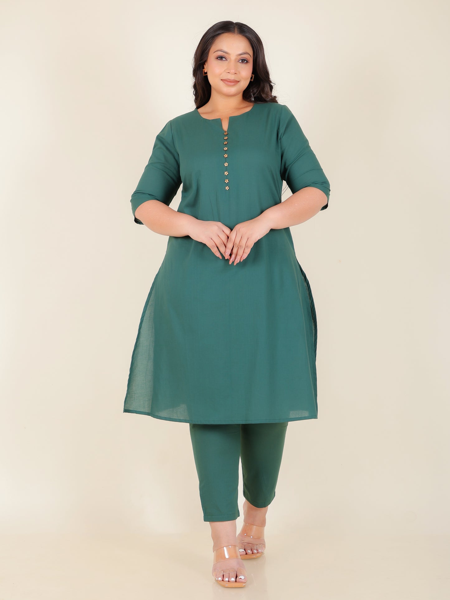 Soft Cotton Solid Kurta