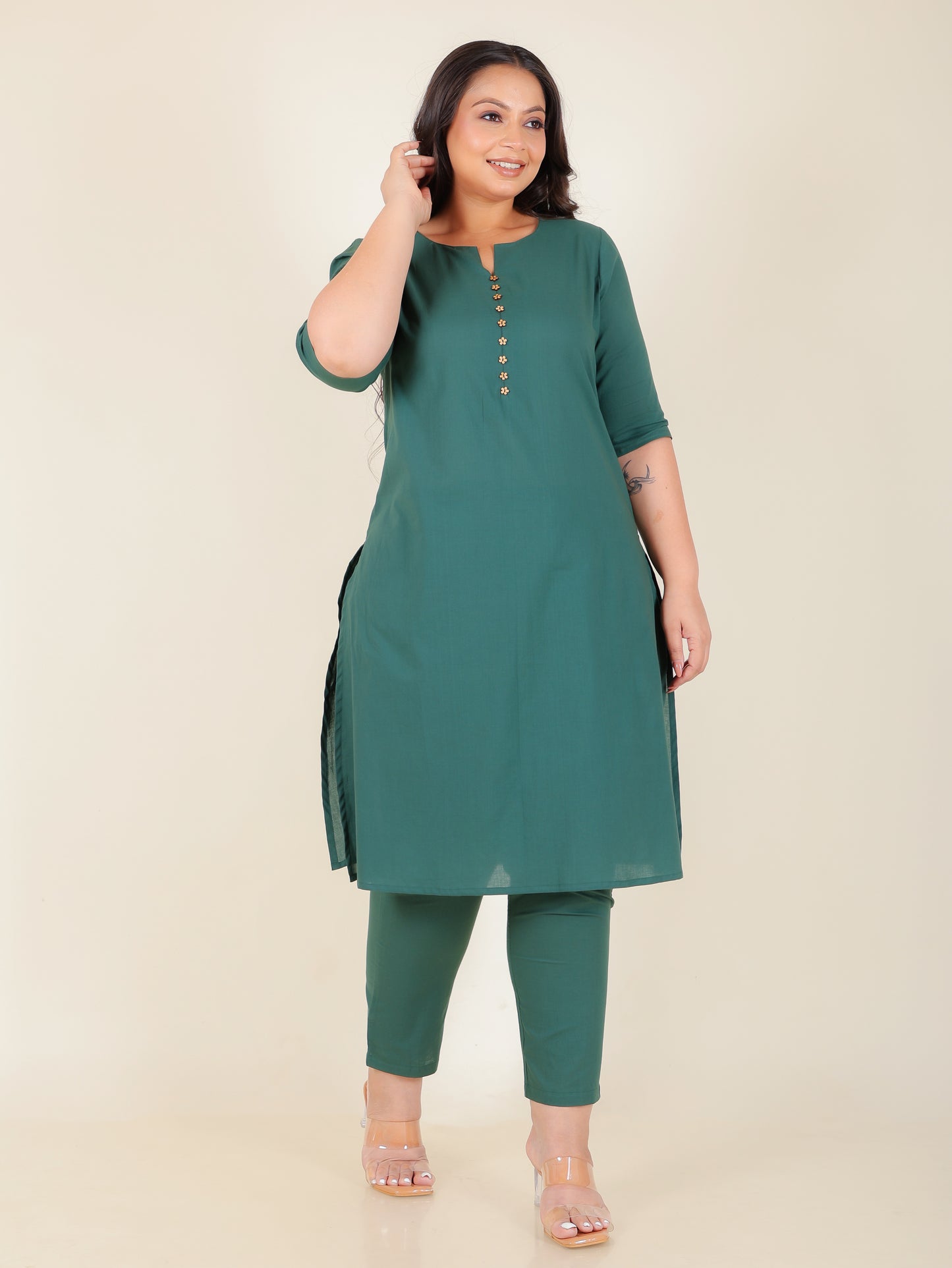 Soft Cotton Solid Kurta