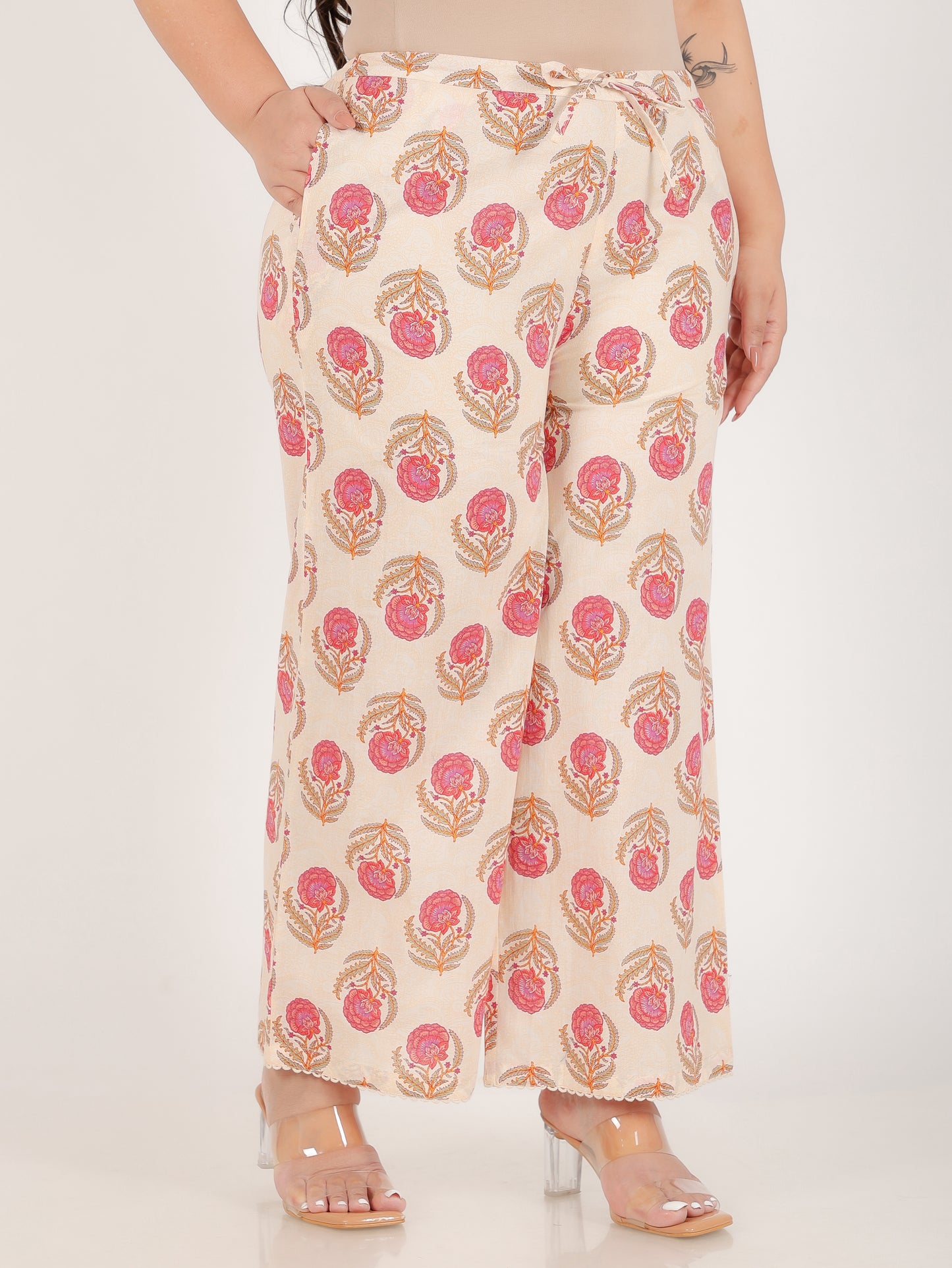 Soft Cotton Floral Palazzo