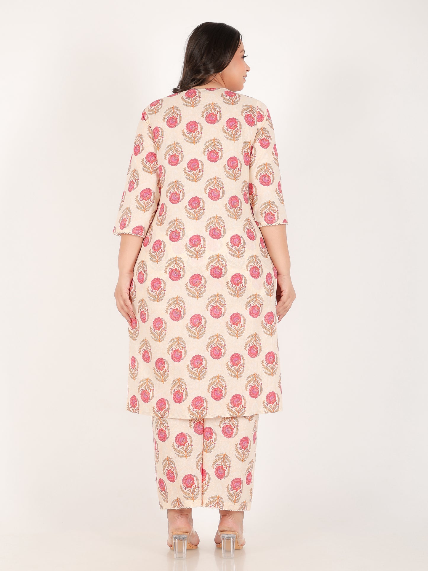 Soft Cotton Floral Kurta