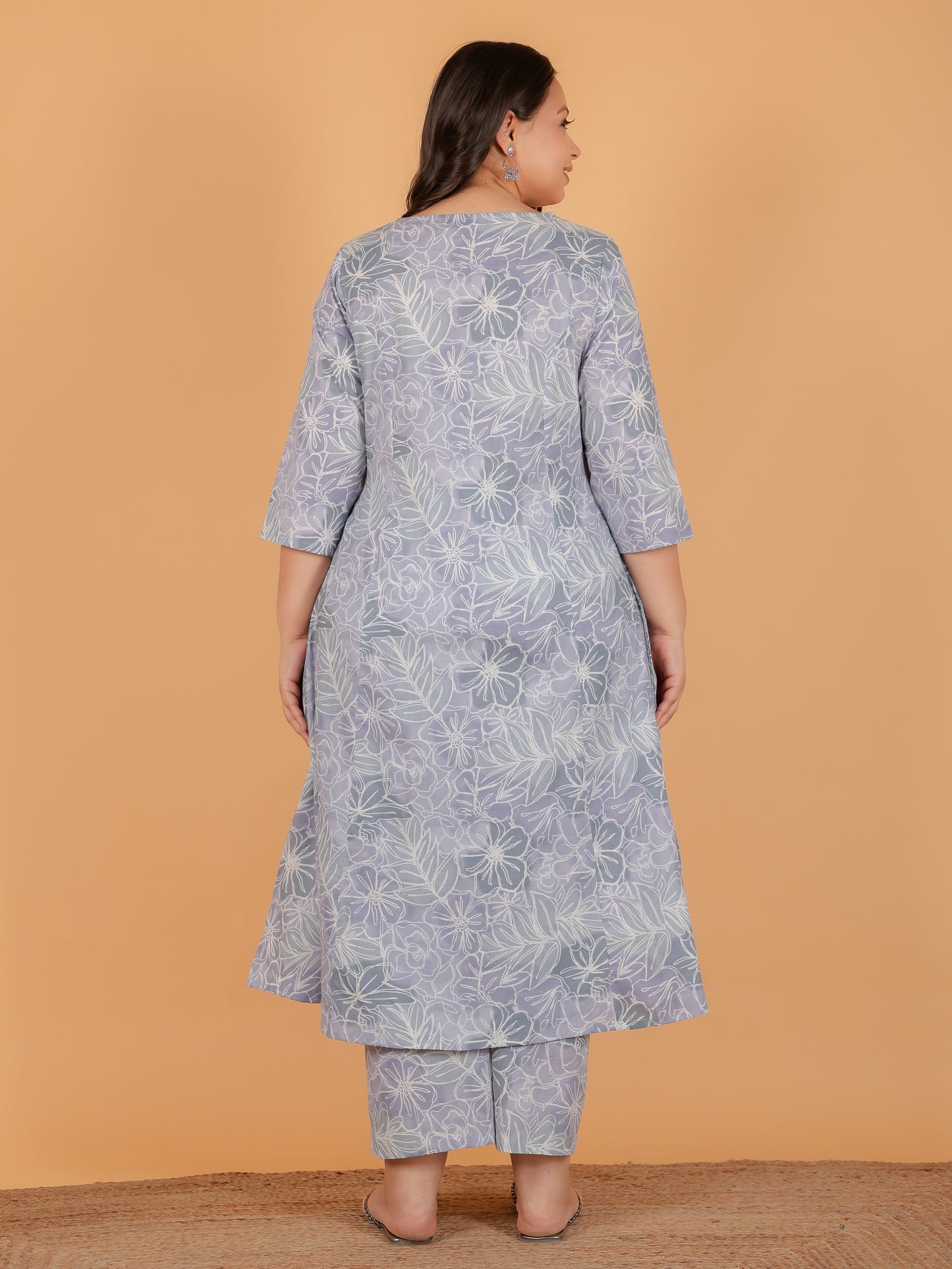 Soft Cotton Floral Kurta