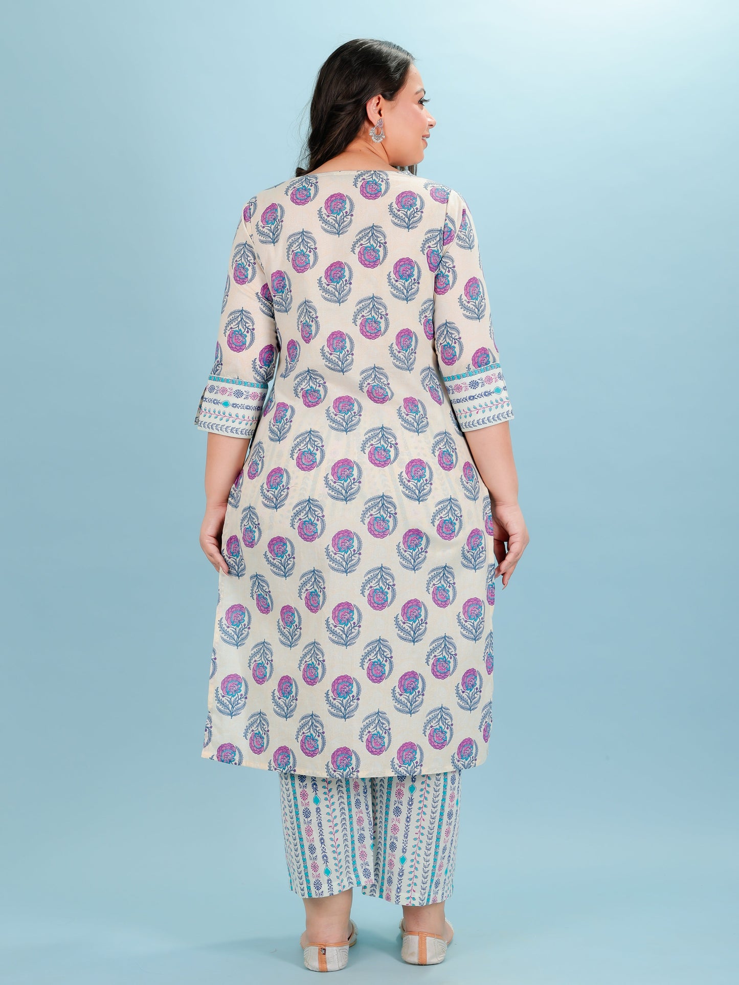 Soft Cotton Floral Kurta