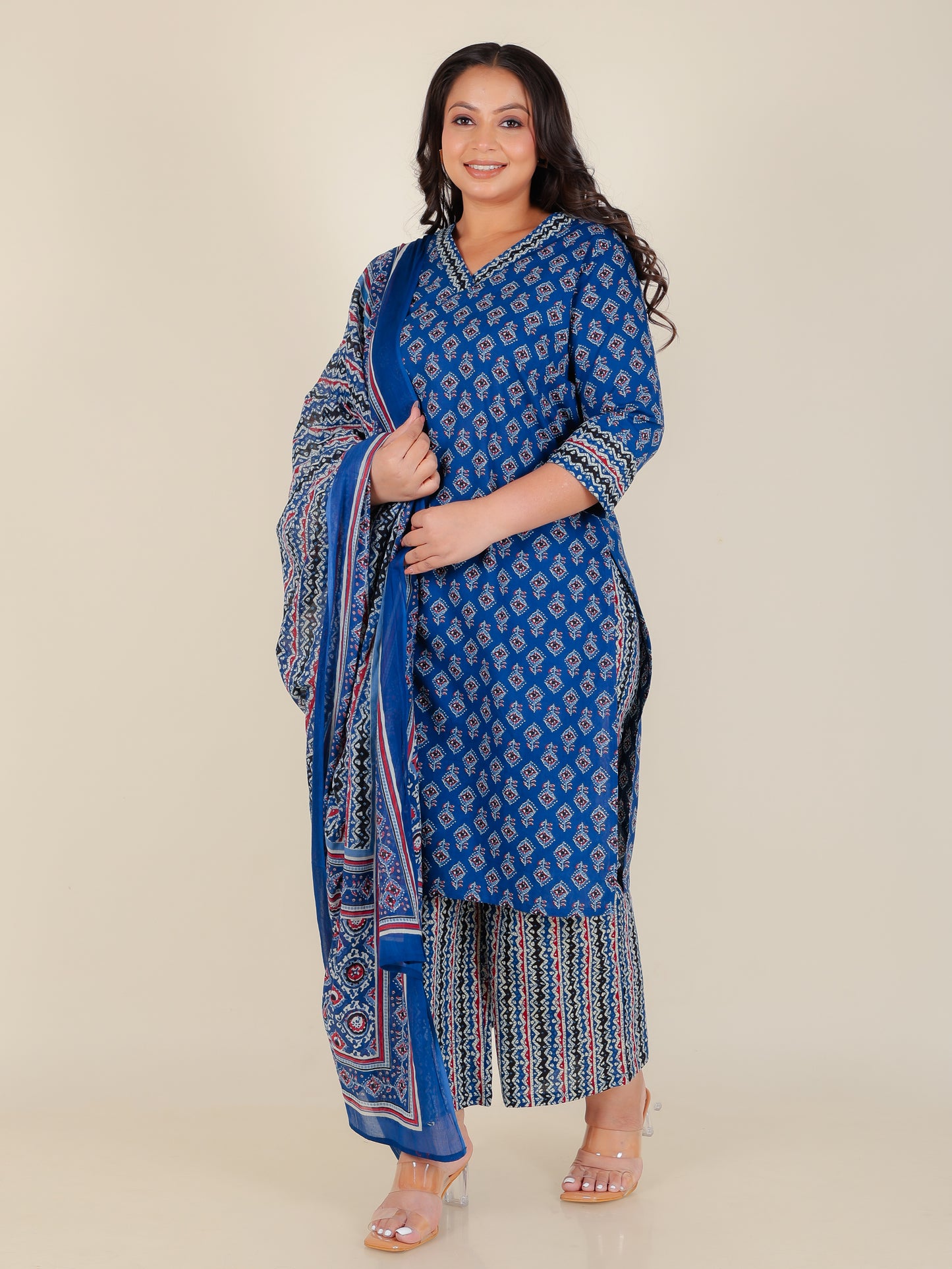 Voile Cotton Geometric Dupatta