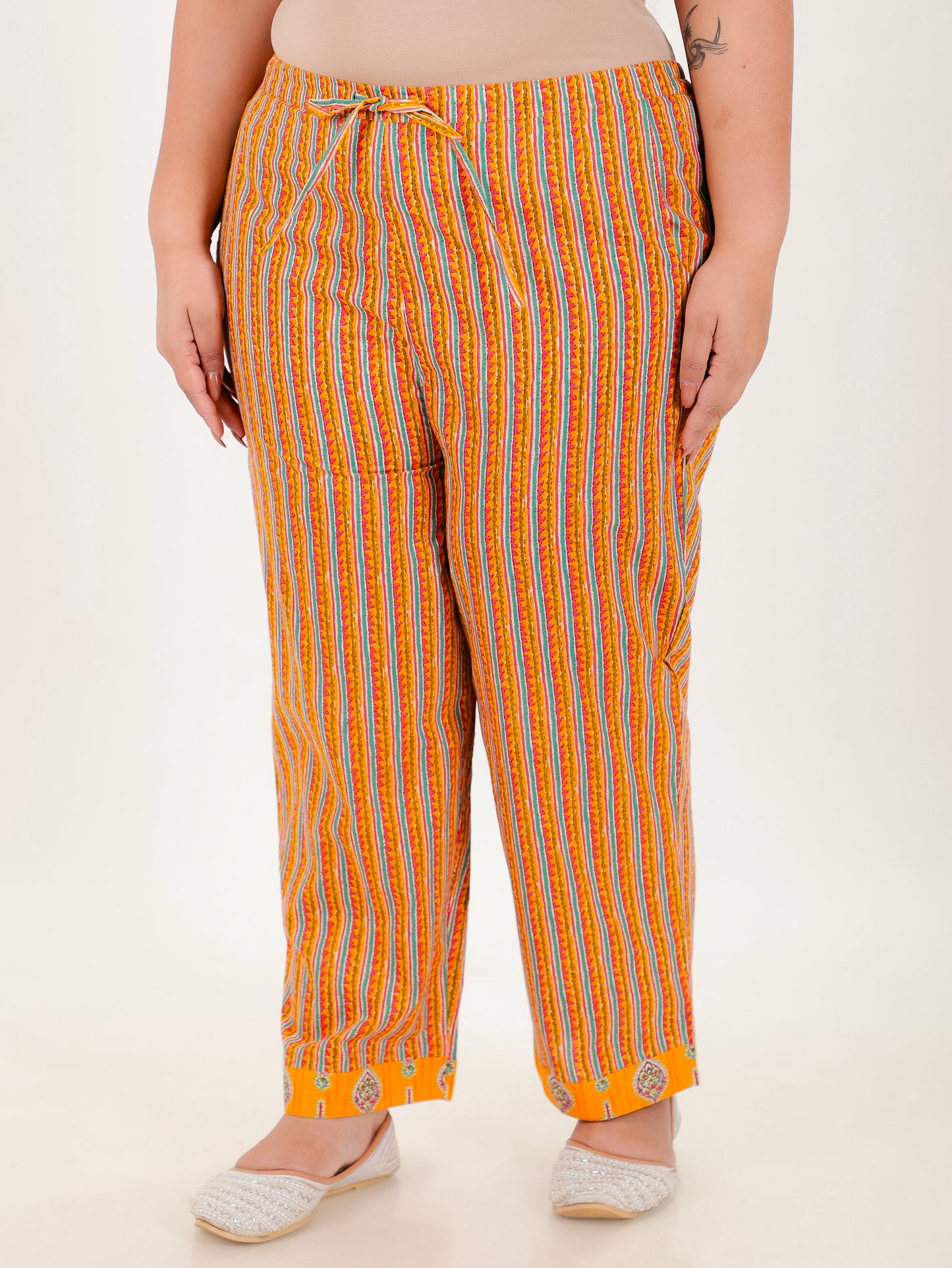 Soft Cotton Striped Pant