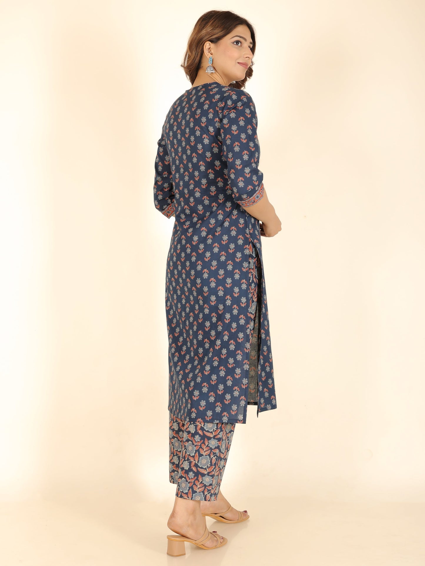 Soft Cotton Block Kurta