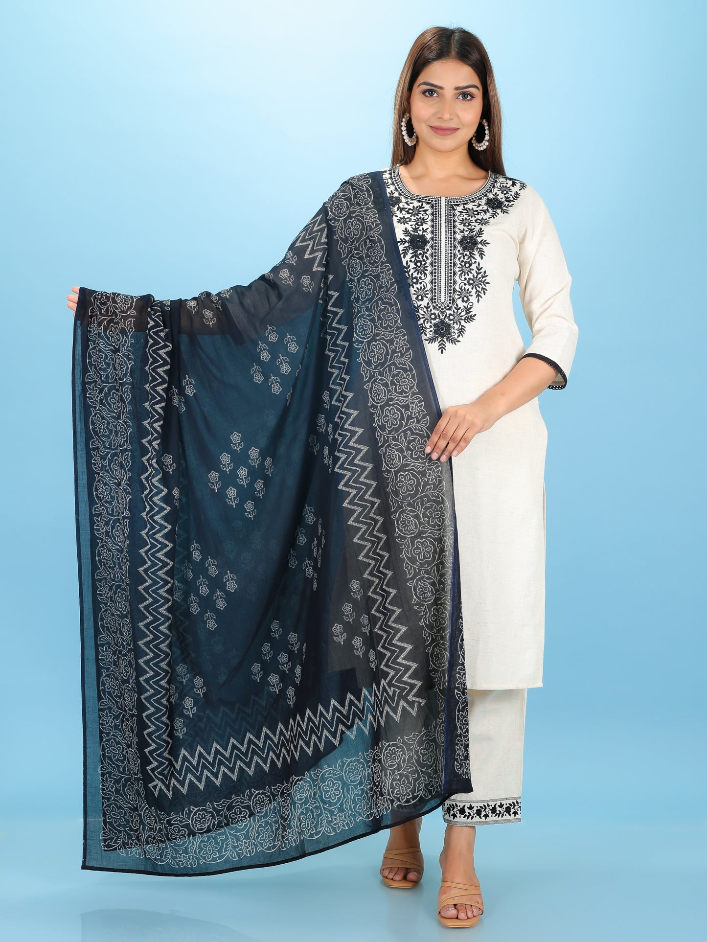 Linen Cotton Solid Kurta