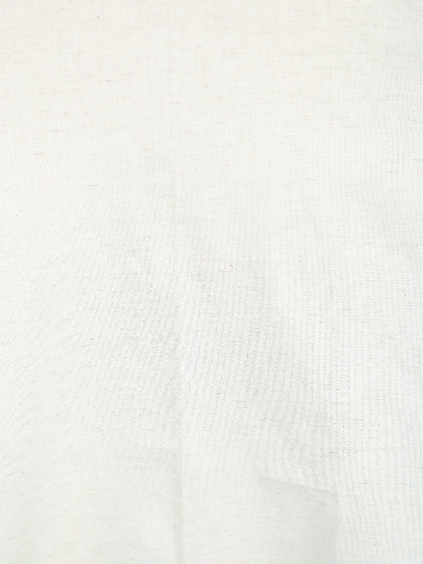 Linen Cotton Solid Straight Off-White Kurta