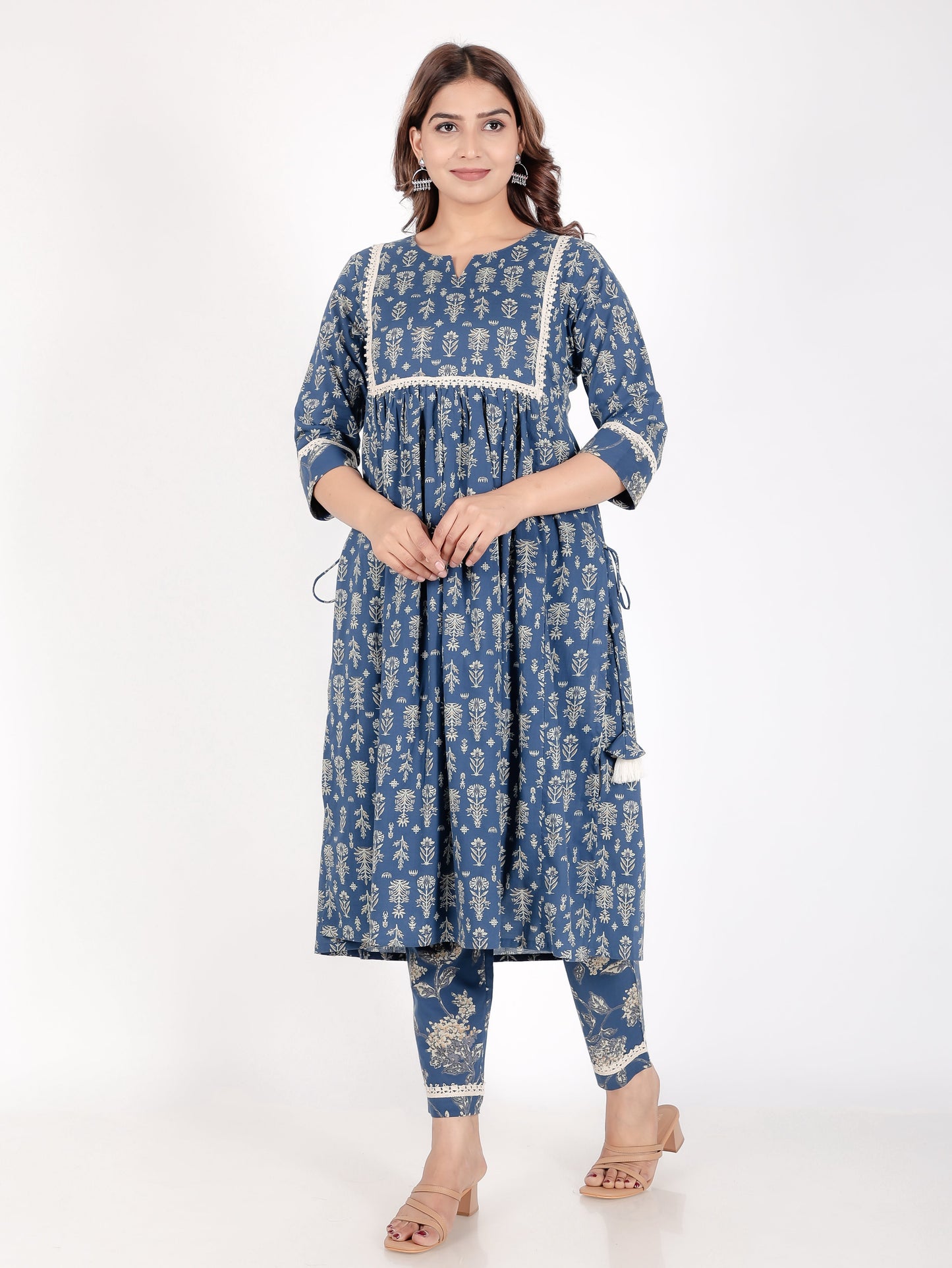 Soft Cotton Floral Kurta