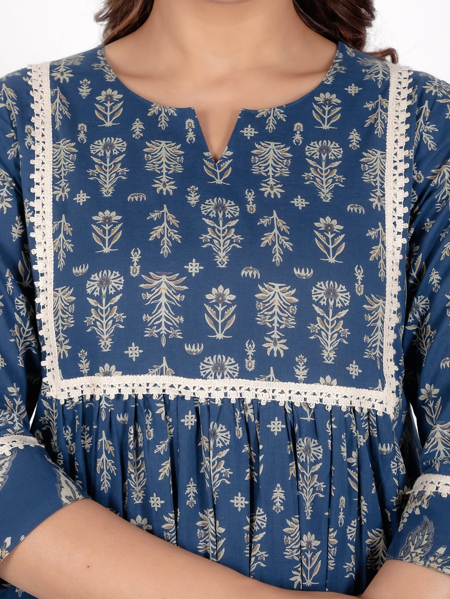 Soft Cotton Floral Kurta